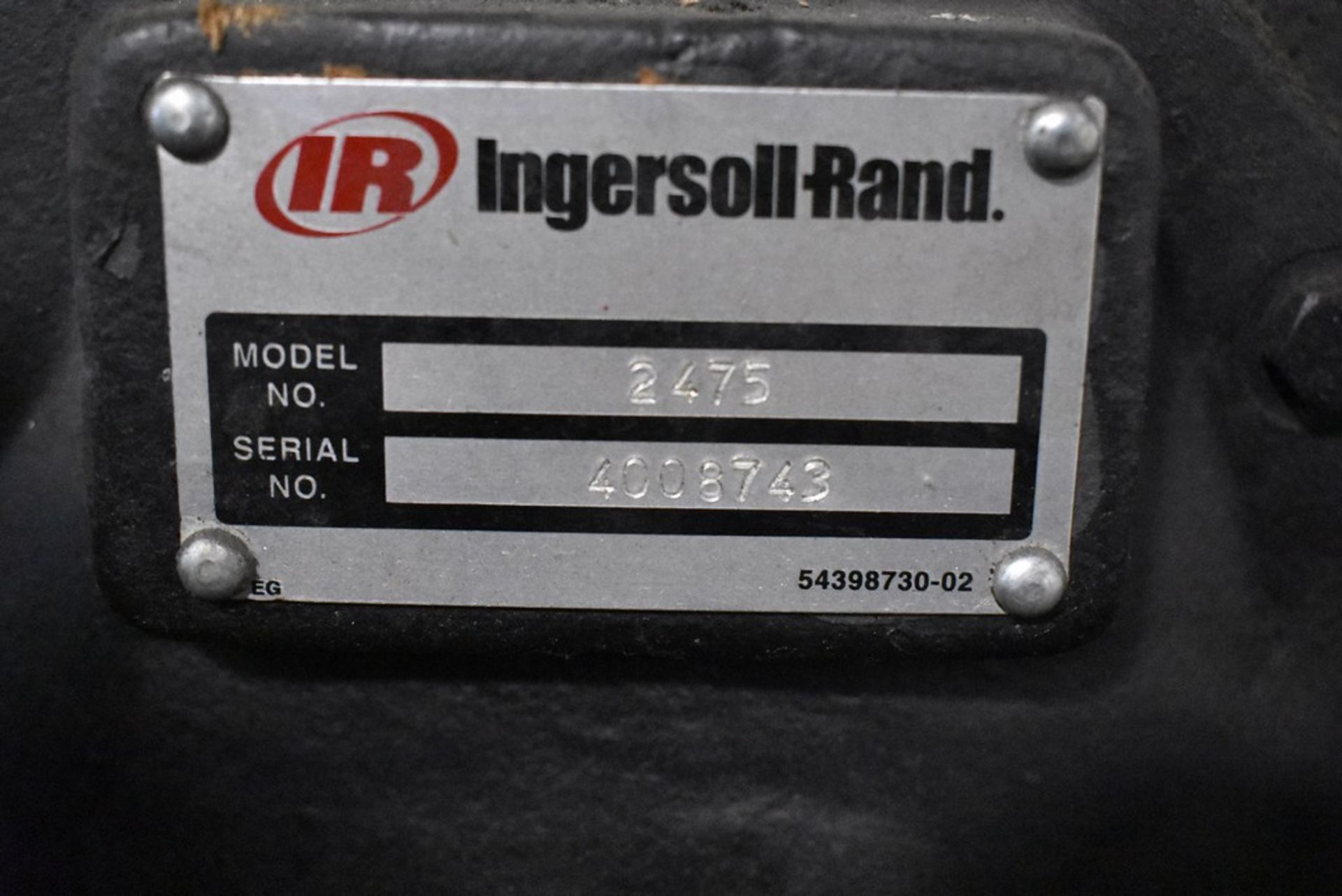 INGERSOLL RAND AIR STORAGE TANK (COMRPESSOR NOT WORKING) - Image 3 of 3