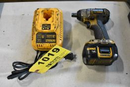 DEWALT MODEL DC820 18 VOLT CORDLESS 1/2" IMPACT WRENCH WITH (1) BATTERY & CHARGER
