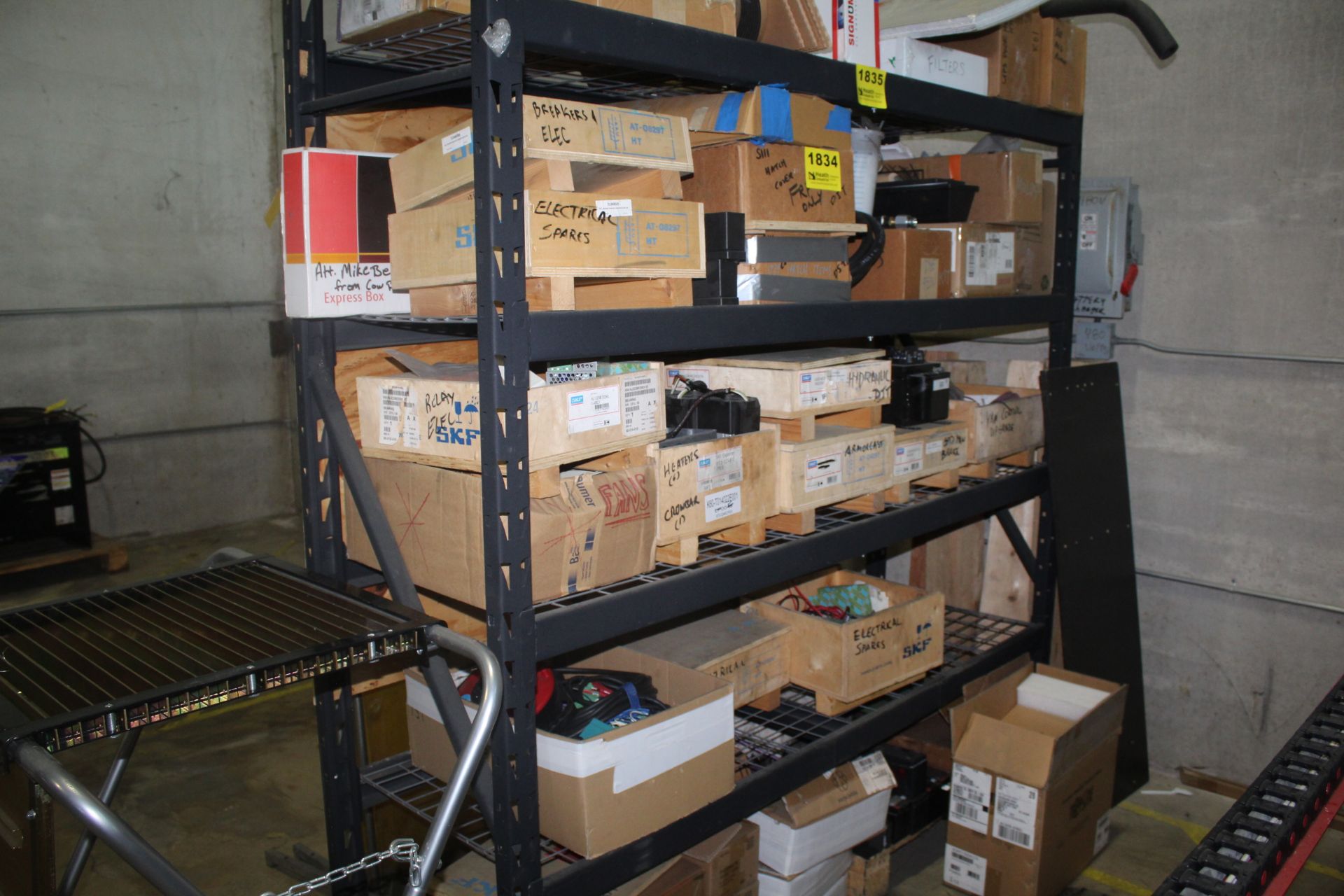 CONTENTS OF SHELVING UNIT - ASSORTED PARTS & SUPPLIES