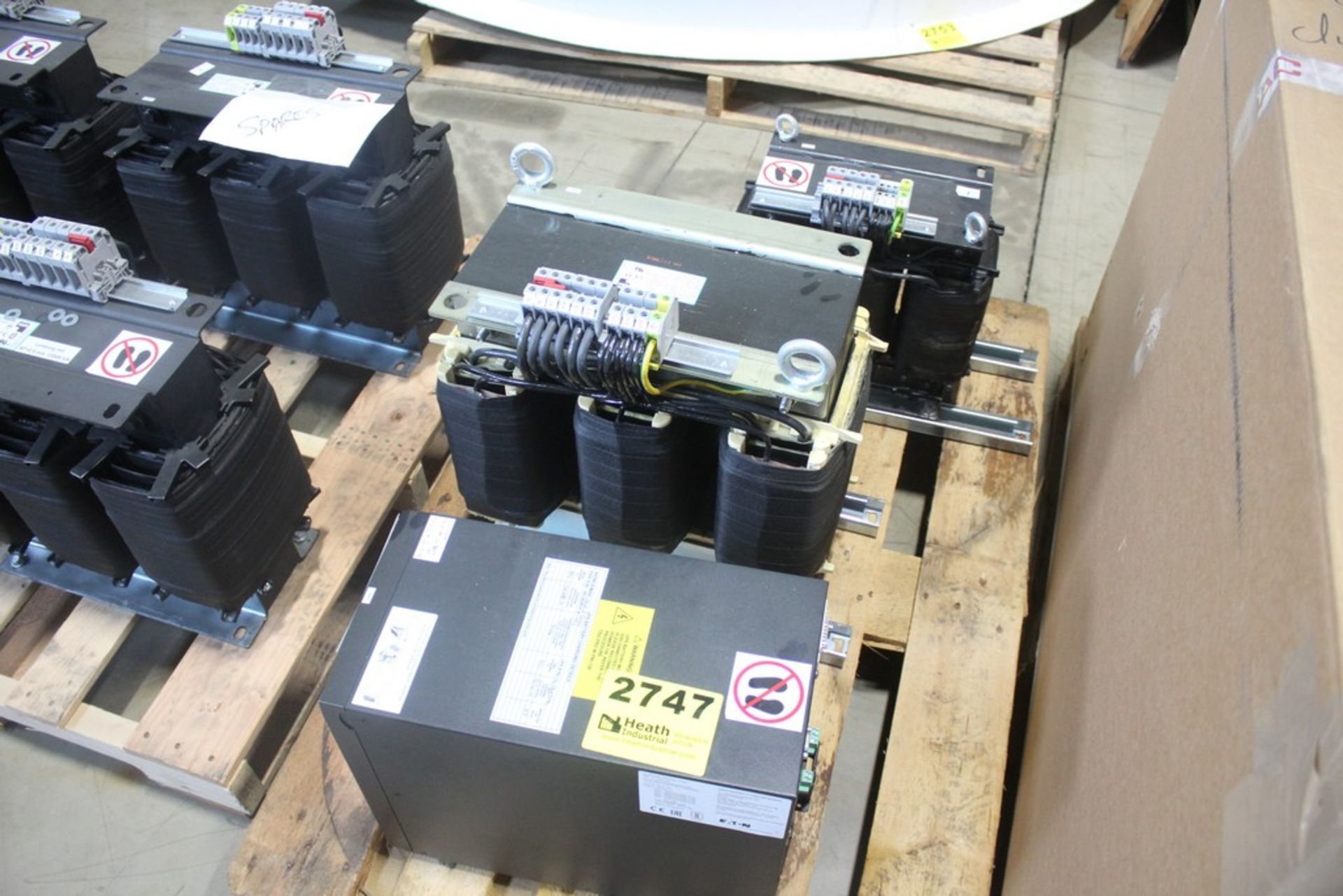 (2) SBA STEP-UP TRANSFORMERS AND EATON UPS ON PALLET
