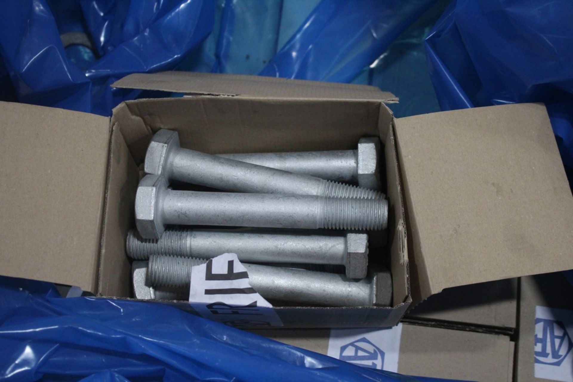 (11) CASES OF LARGE GALVANIZED BOLTS, M27 X 180 - Image 2 of 2