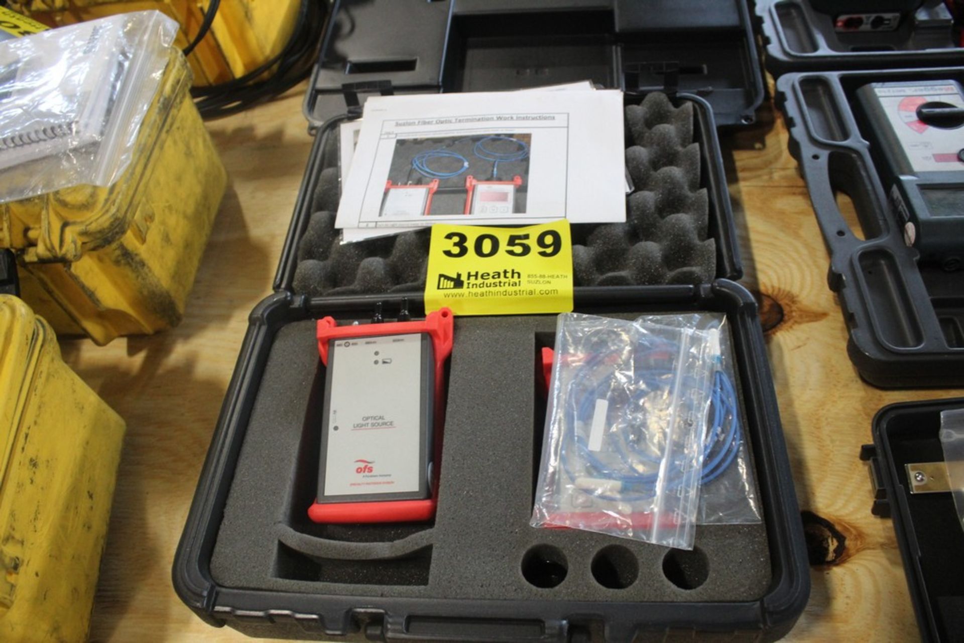 OFS FIBERWIRE P10188-01 200µM V-PIN FIBER OPTIC INSERTION LOSS TEST KIT