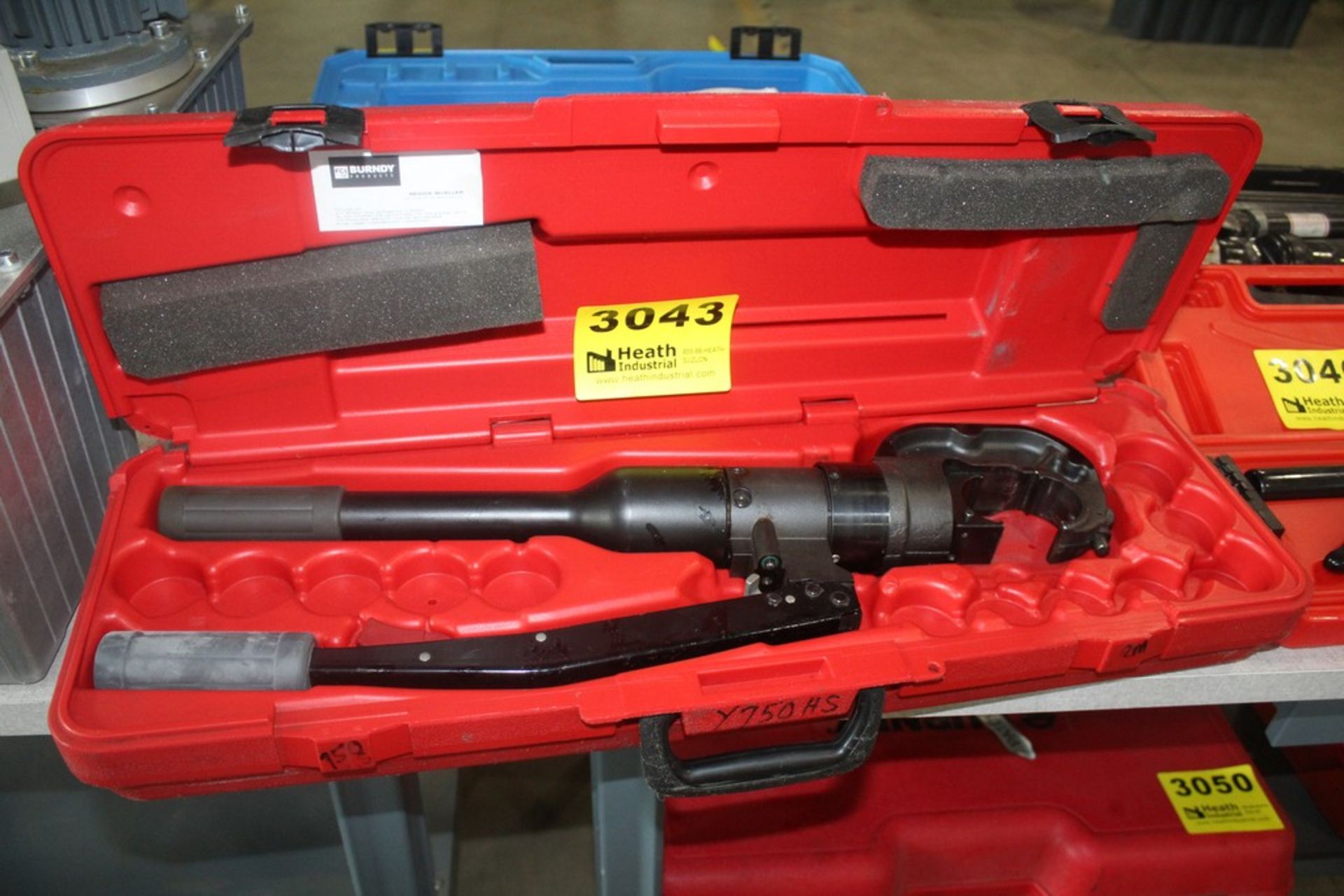 BURNDY MODEL Y750HS HYDRAULIC CRIMP TOOL