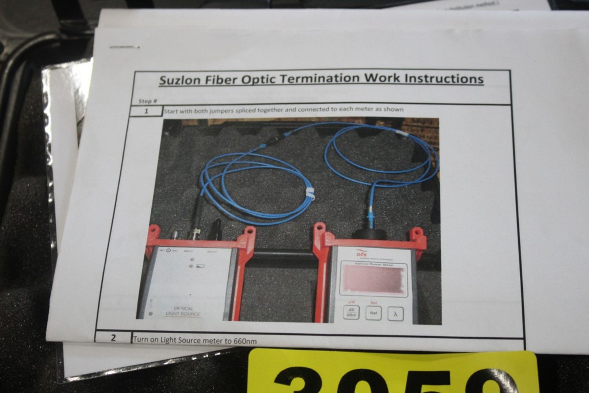 OFS FIBERWIRE P10188-01 200µM V-PIN FIBER OPTIC INSERTION LOSS TEST KIT - Image 3 of 3