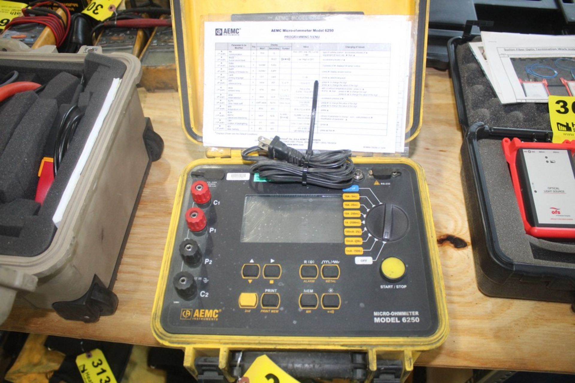 AEMC MODEL 6250 MICRO-OHMMETER