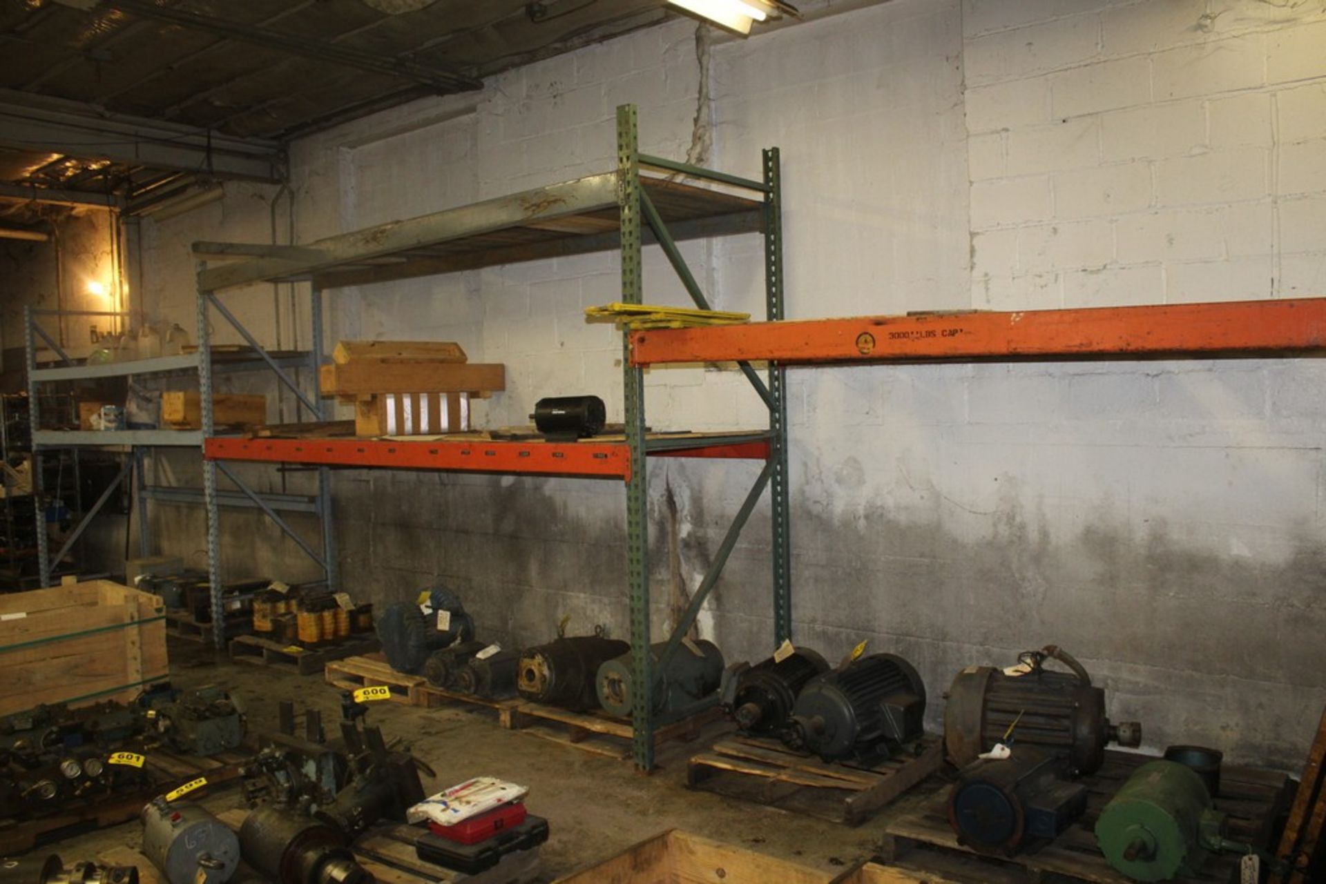 (3) SECTIONS OF ASSORTED PALLET RACK, 8' X9' 12' X 3'