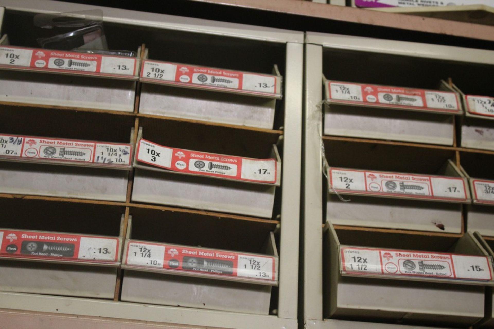 (6) ASSORTED CARDWARE CABINETS WITH CONTENTS - Image 3 of 4