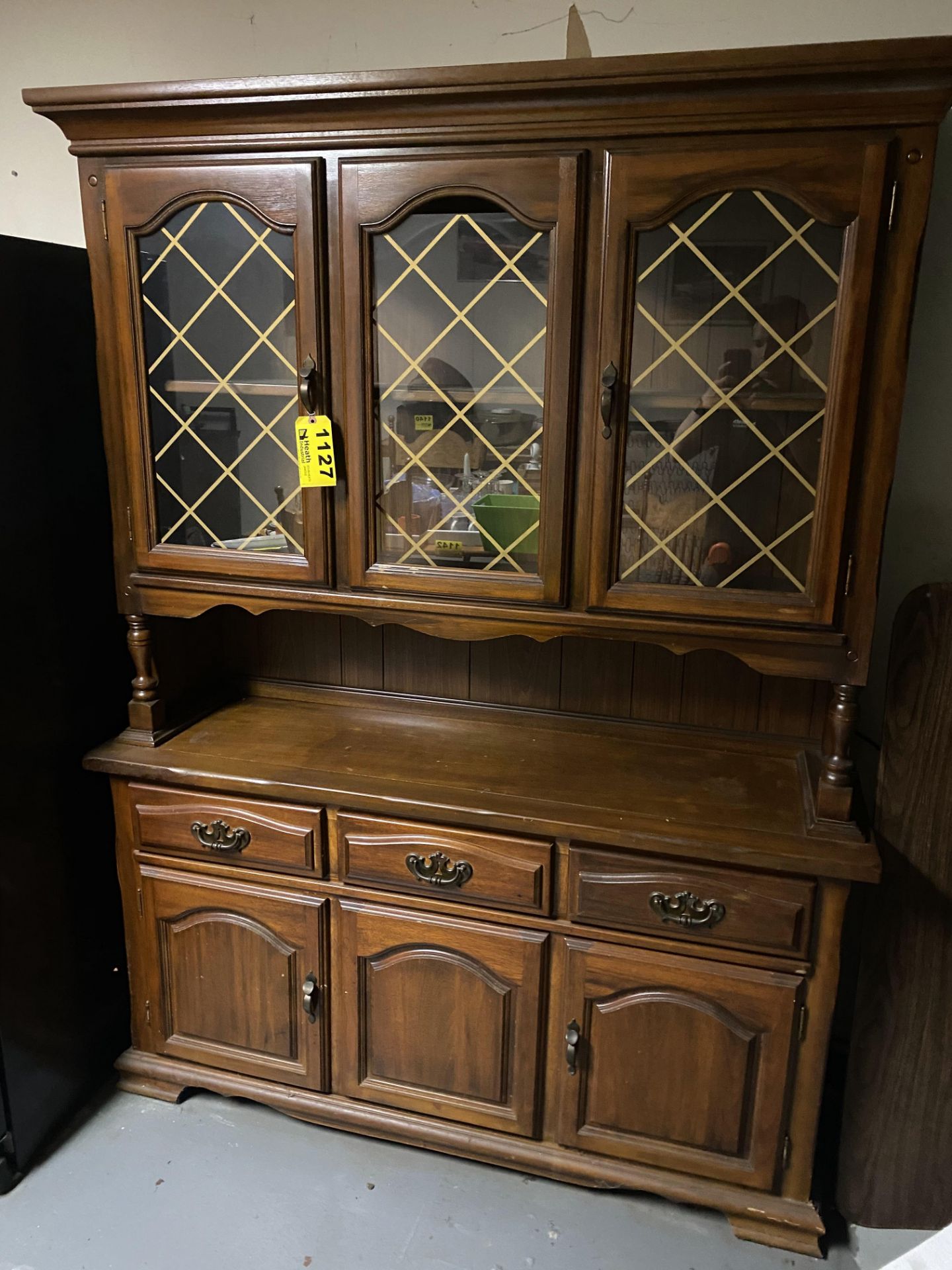 60" X 16" X 78" CHINA HUTCH