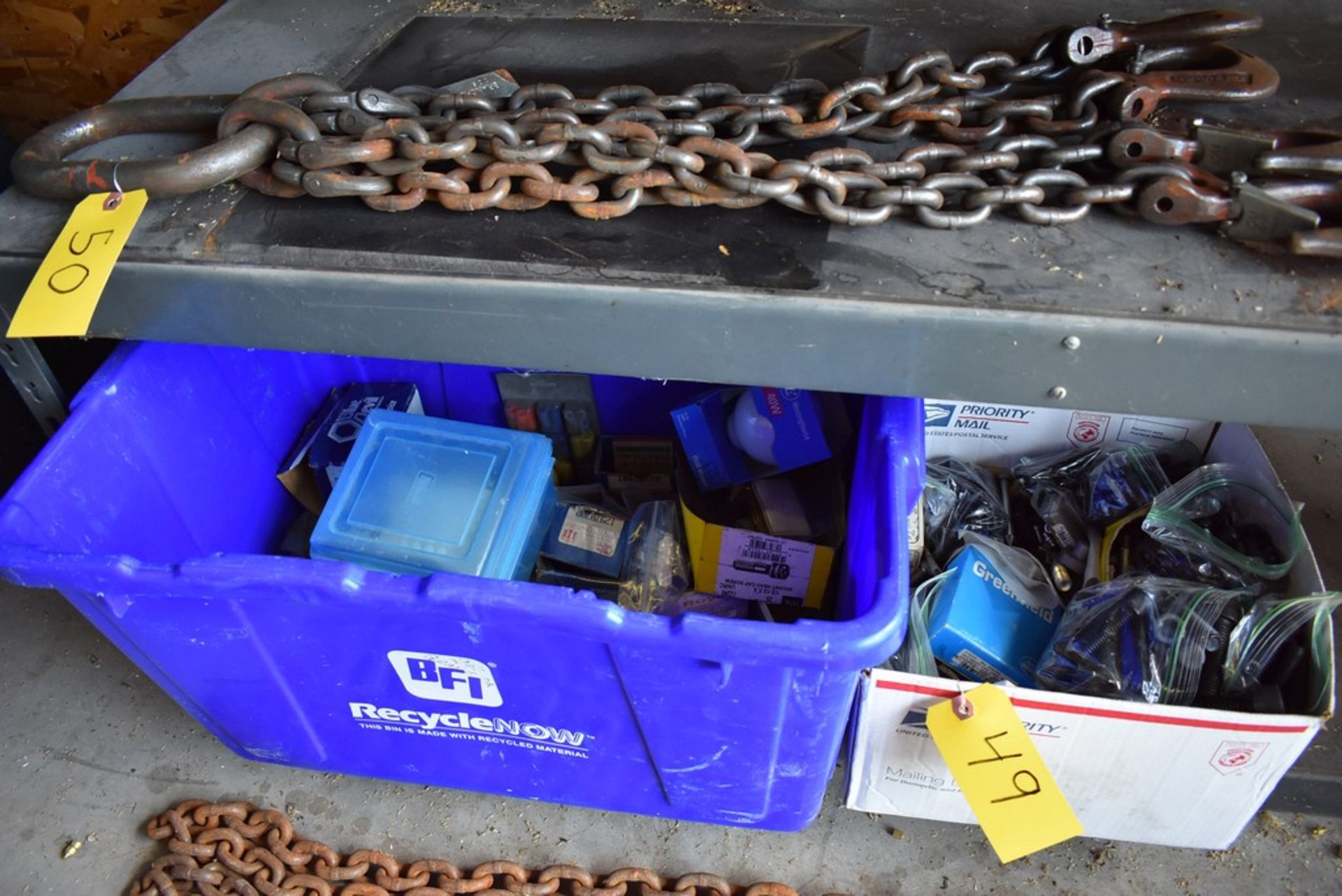 (2) BINS OF ASSORTED HARDWARE