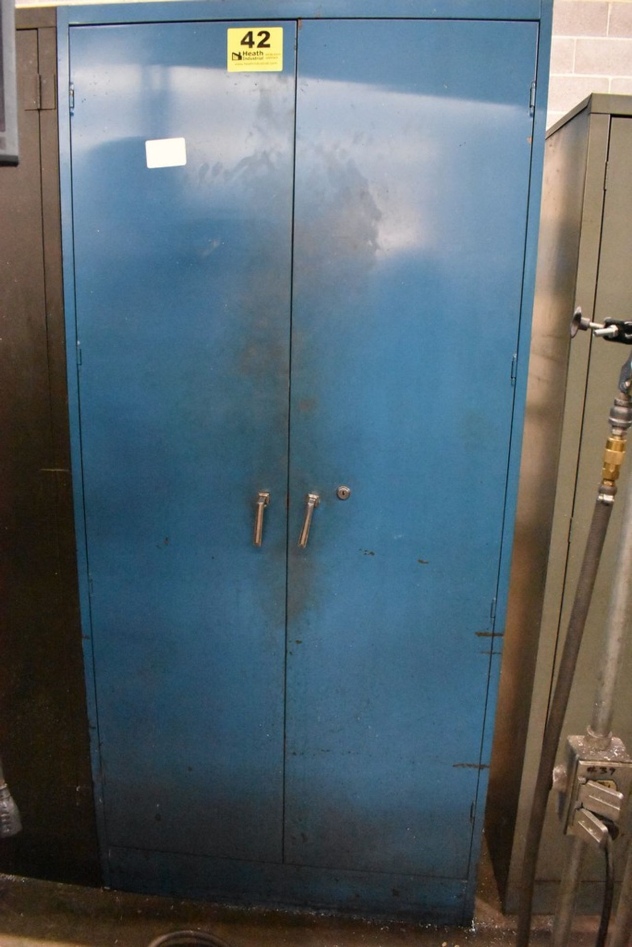 36" X 18" X78" LOME TWO DOOR STEEL STORAGE CABINET WITH CONTENTS