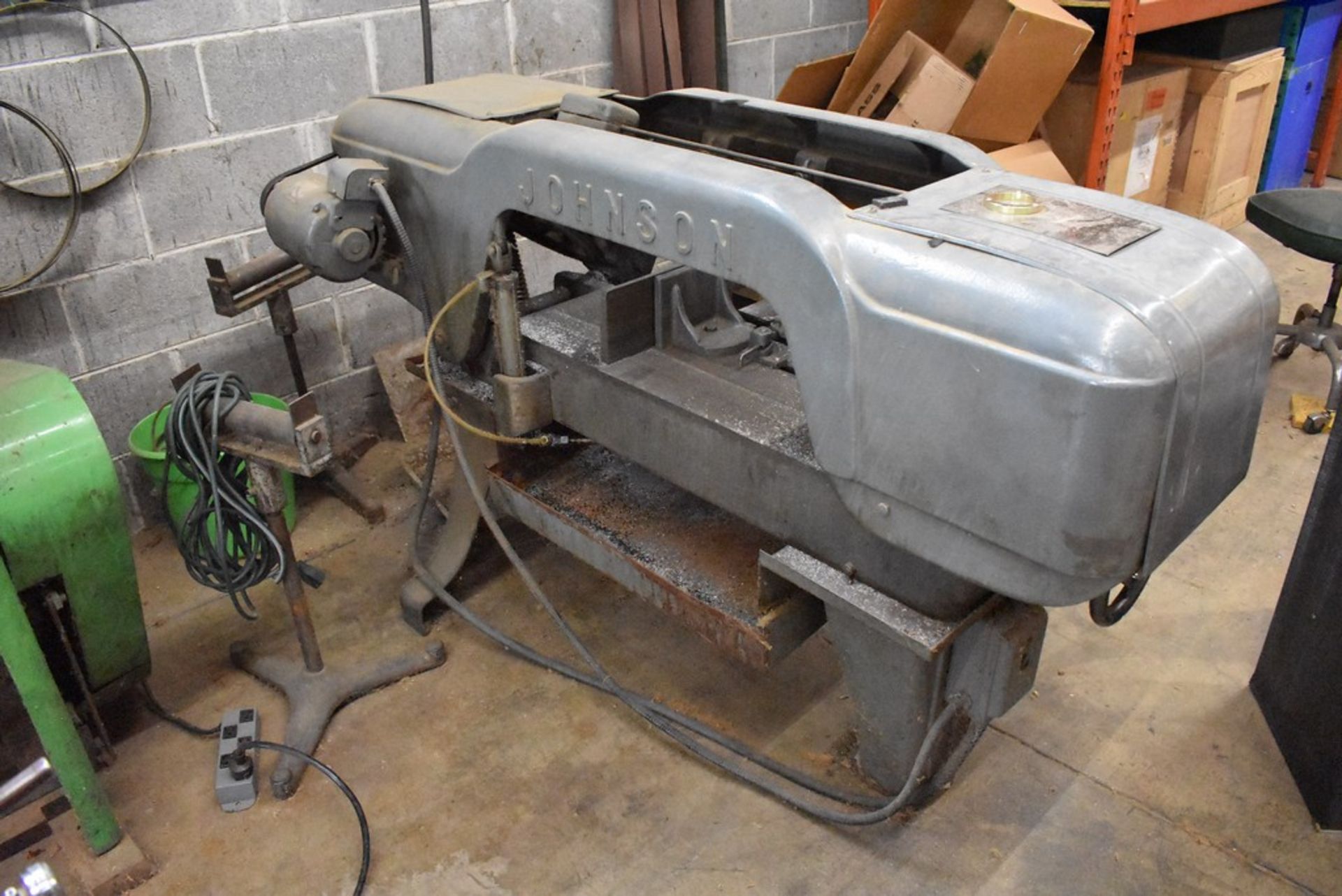 JOHNSON MODEL J HORIZONTAL BAND SAW, S/N J-12844 - Image 4 of 5