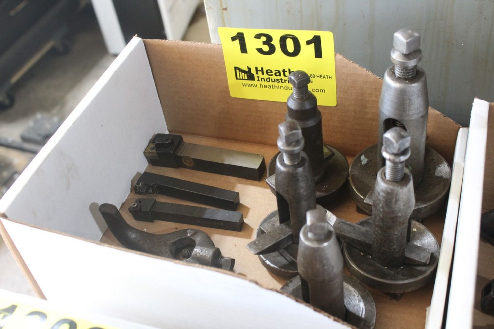 ASSORTED TOOL HOLDERS & LATHE DOGS
