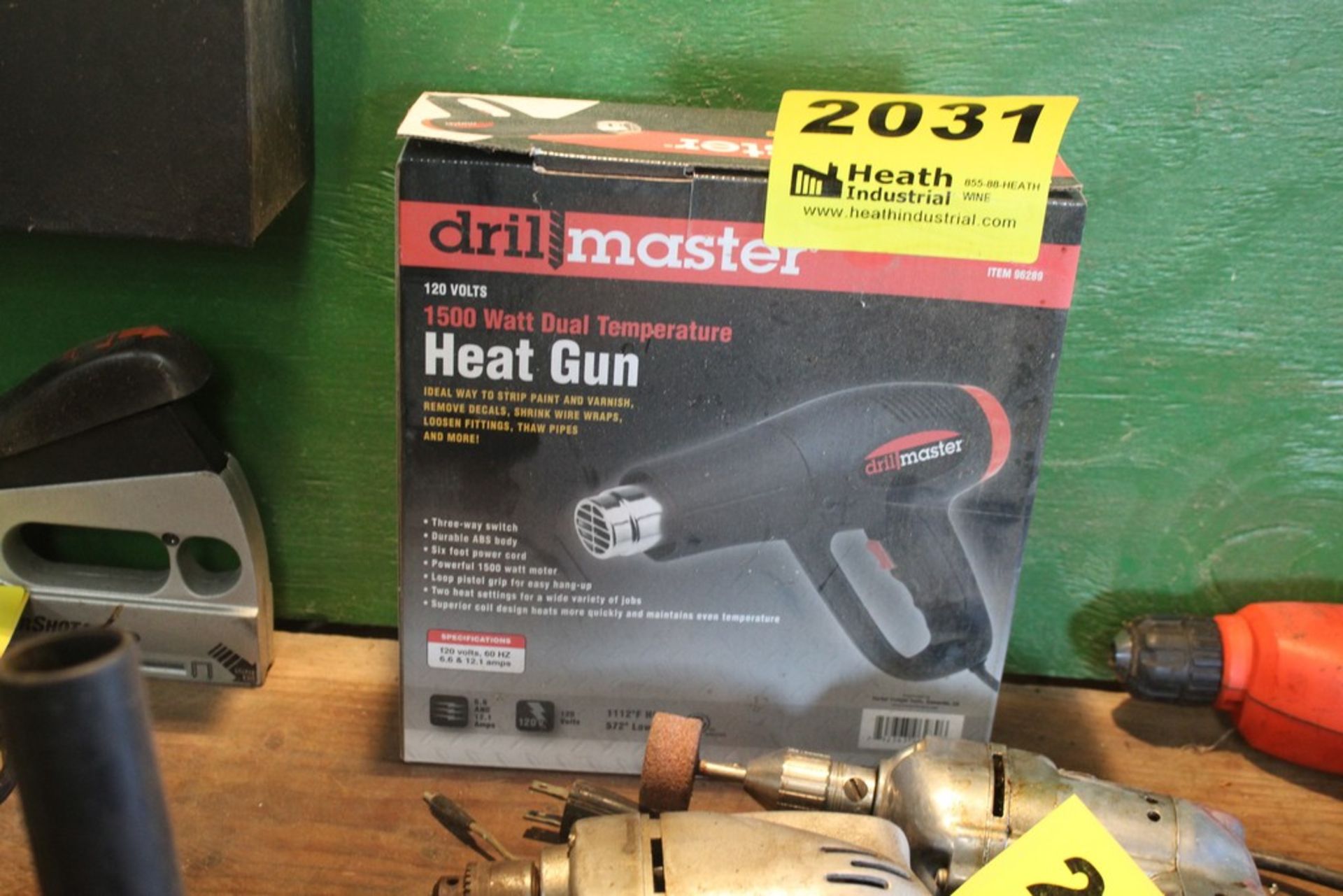 DRILL MASTER DUAL TEMPERATURE HEAT GUN, 1500 WATT