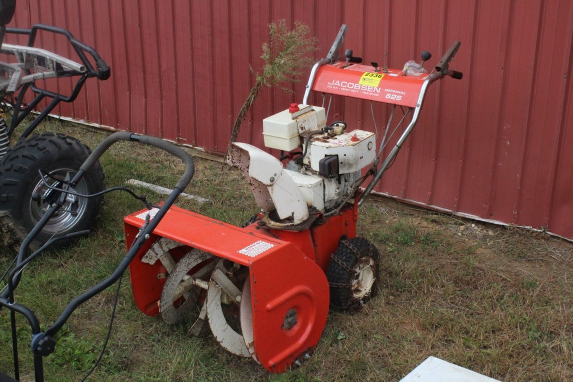 JACOBSEN 6 HP MODEL IMPERIAL 626 HEAVY DUTY 2 STAGE SNOW THROWER