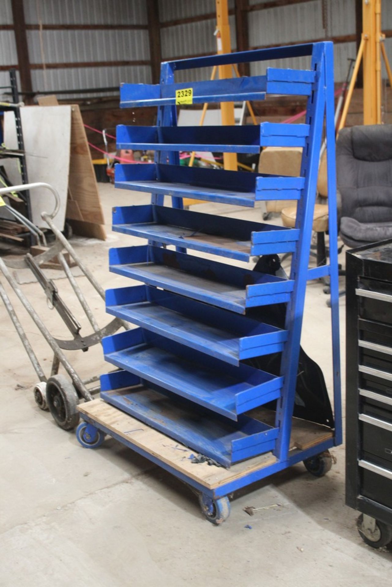 HEAVY DUTY PORTABLE ADJUSTABLE SHELVING UNIT, 36" X 18" X 63"