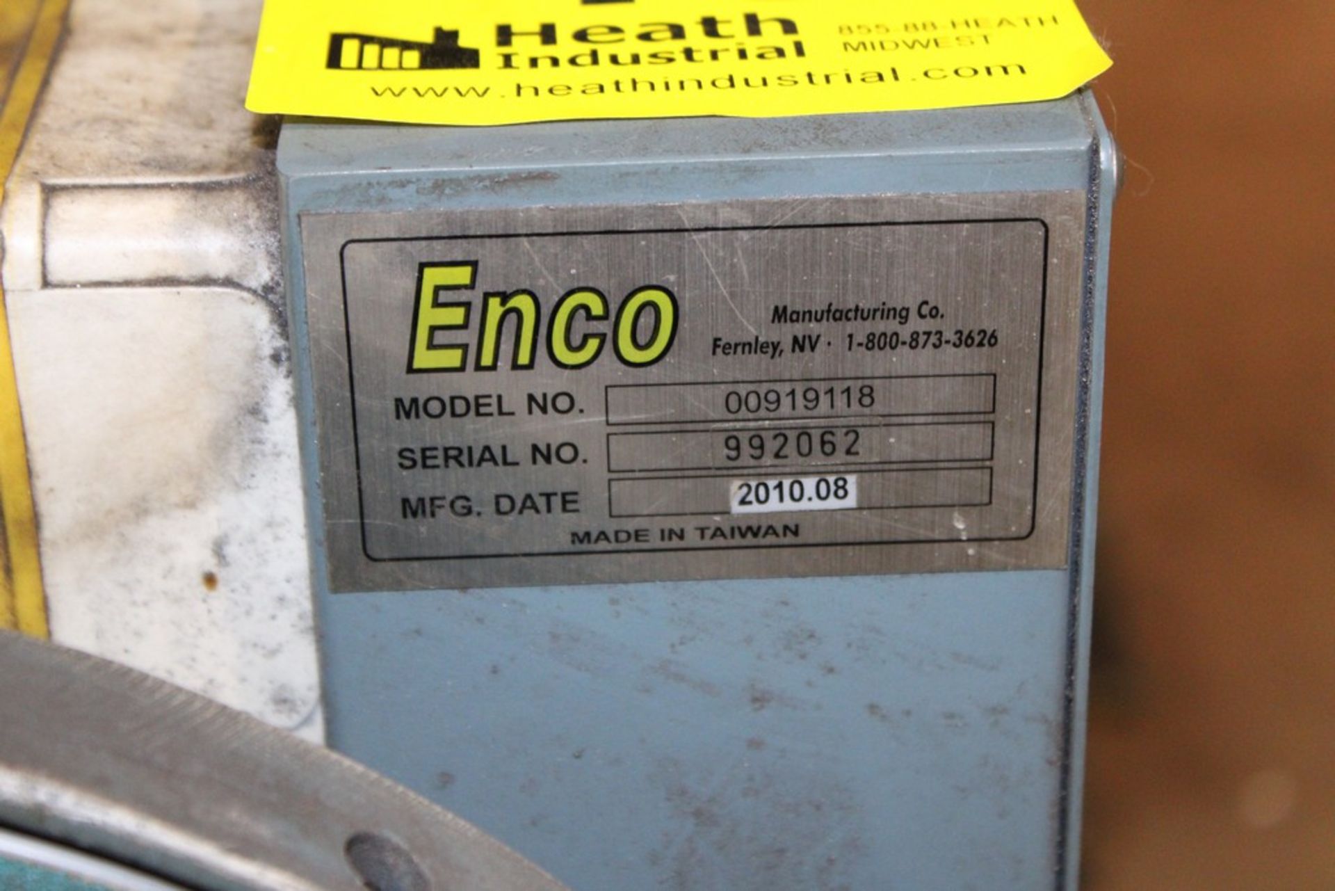 ENCO MODEL 00919118 12" DISC SANDER WITH CART - Image 2 of 3