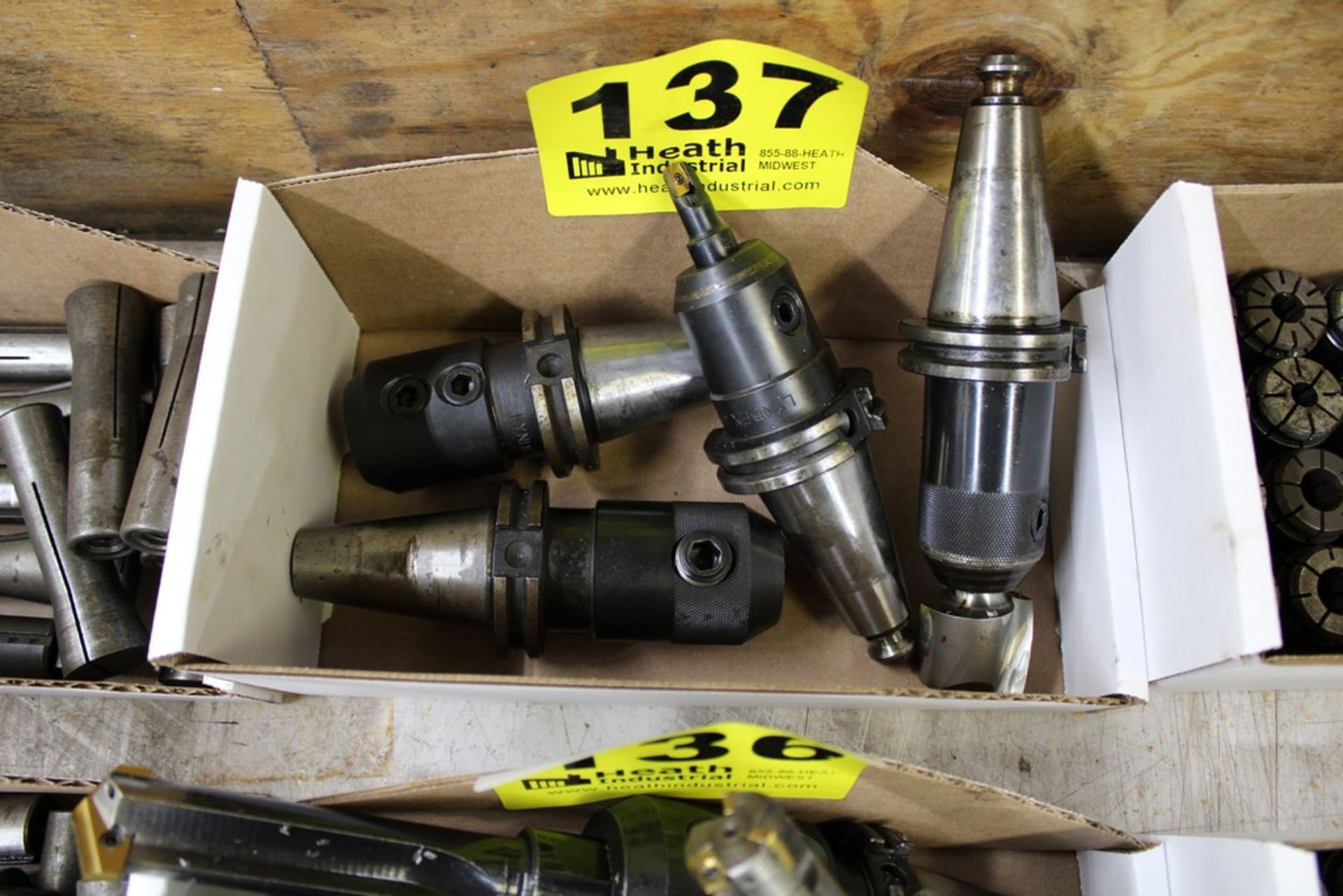 (4) CAT 40 TOOL HOLDERS IN BOX