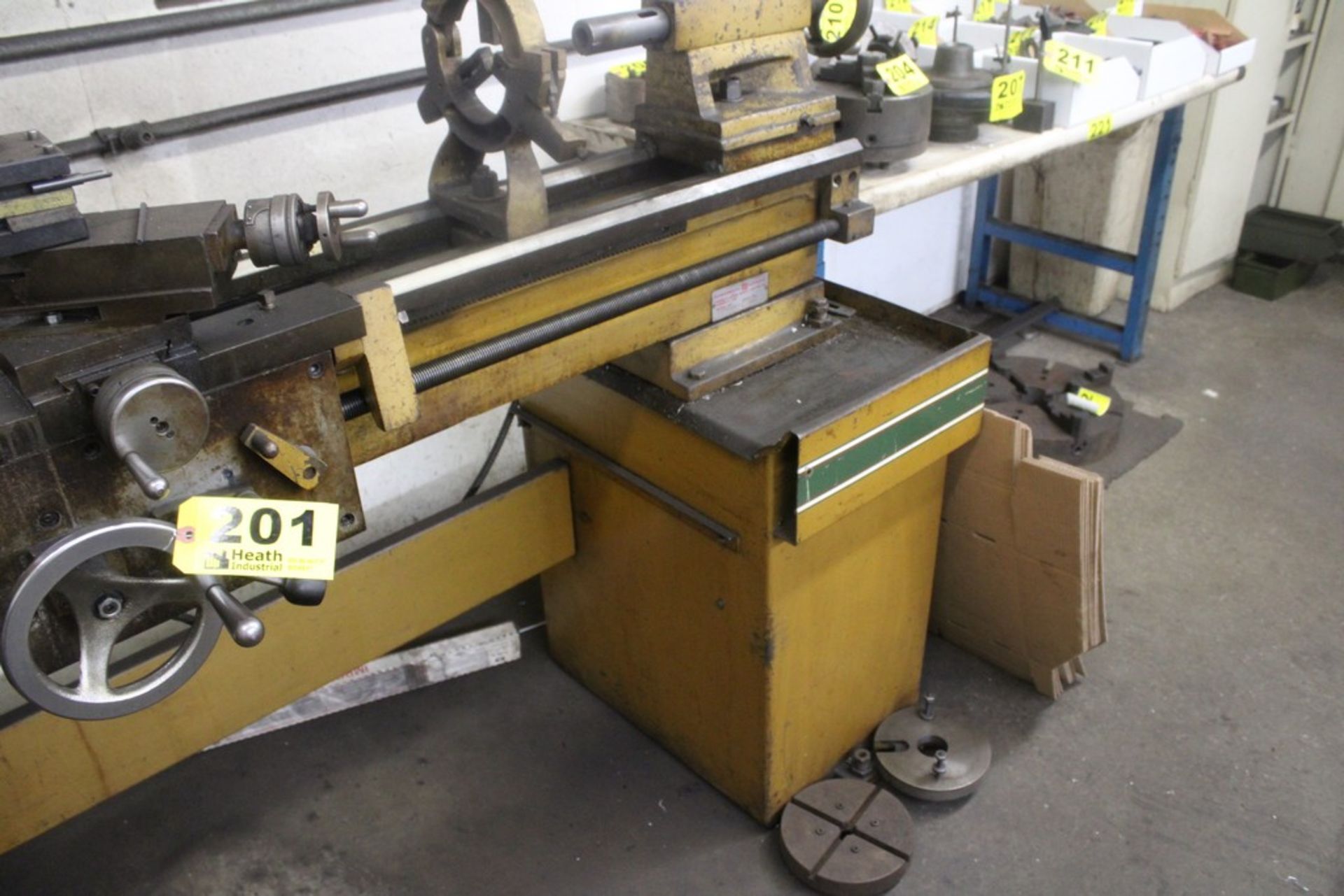 LOGAN/POWERMATIC 14"X40" MODEL 1140016.D4H TOOL ROOM LATHE, S/N 90157, WITH COLLET CHUCK, MINIWIZARD - Image 8 of 8