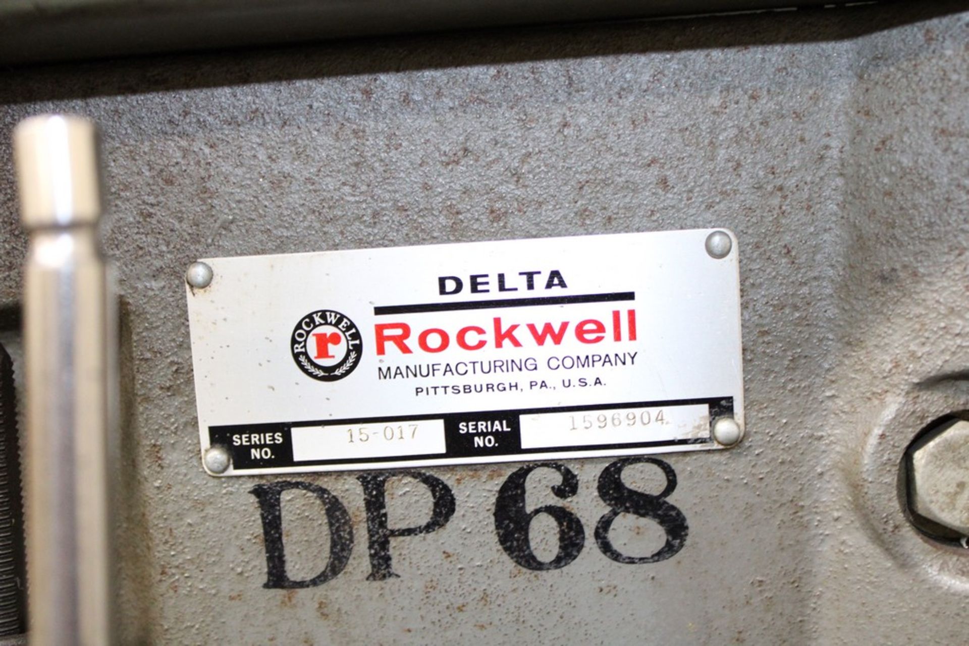 DELTA ROCKWELL 15" BENCH TOP DRILL PRESS WITH CART - Image 3 of 5