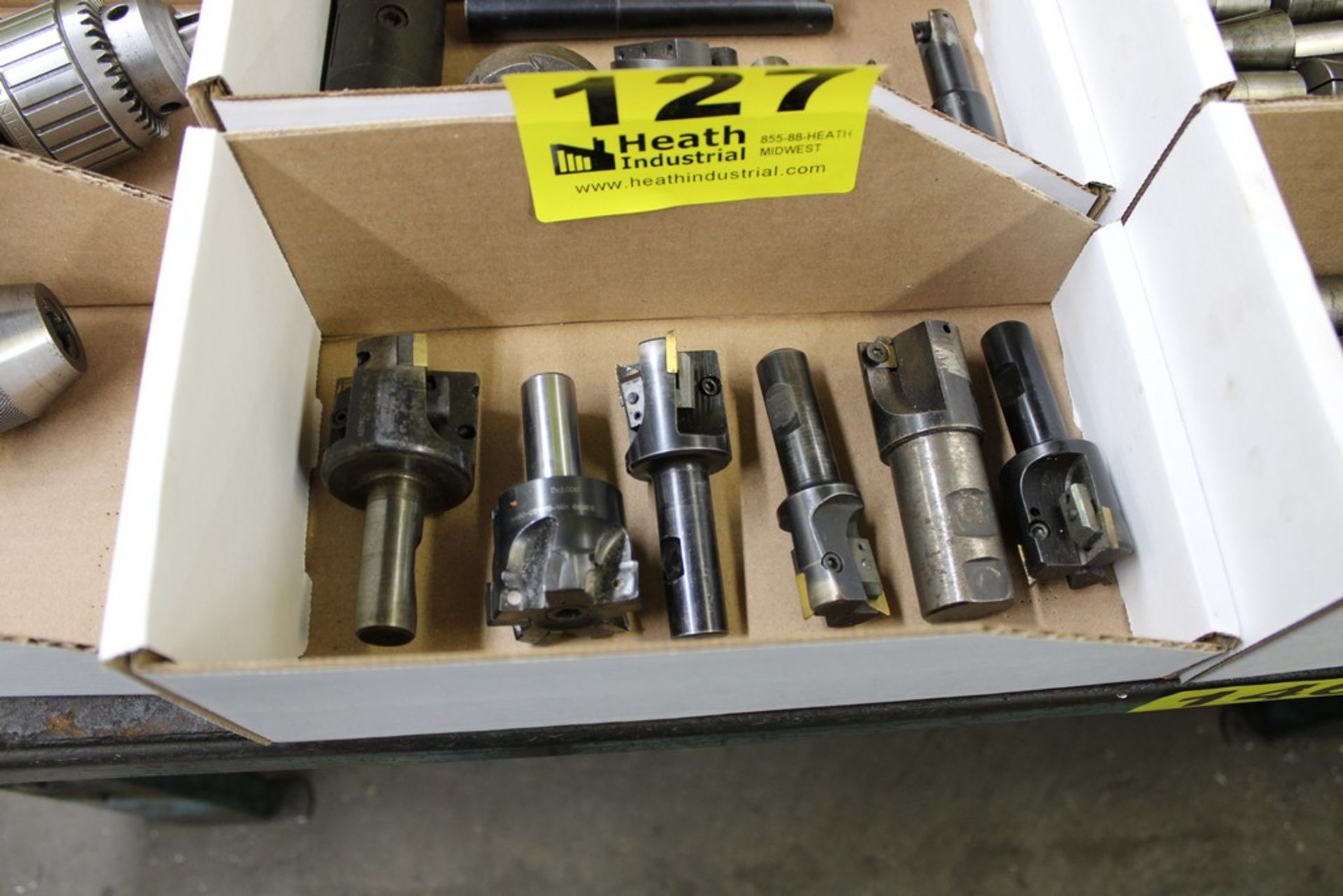 (6) INDEXABLE MILLING CUTTERS IN BOX