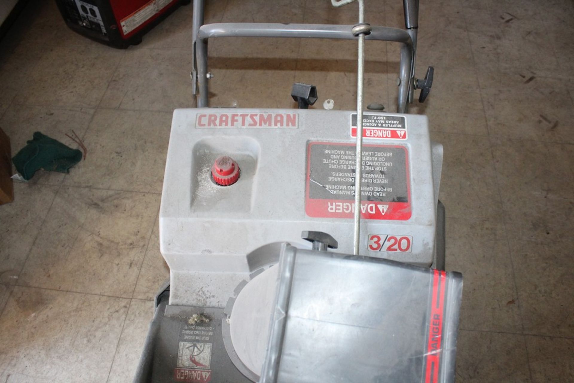 CRAFTSMAN MODEL 3/20 GAS SNOW BLOWER - Image 2 of 2