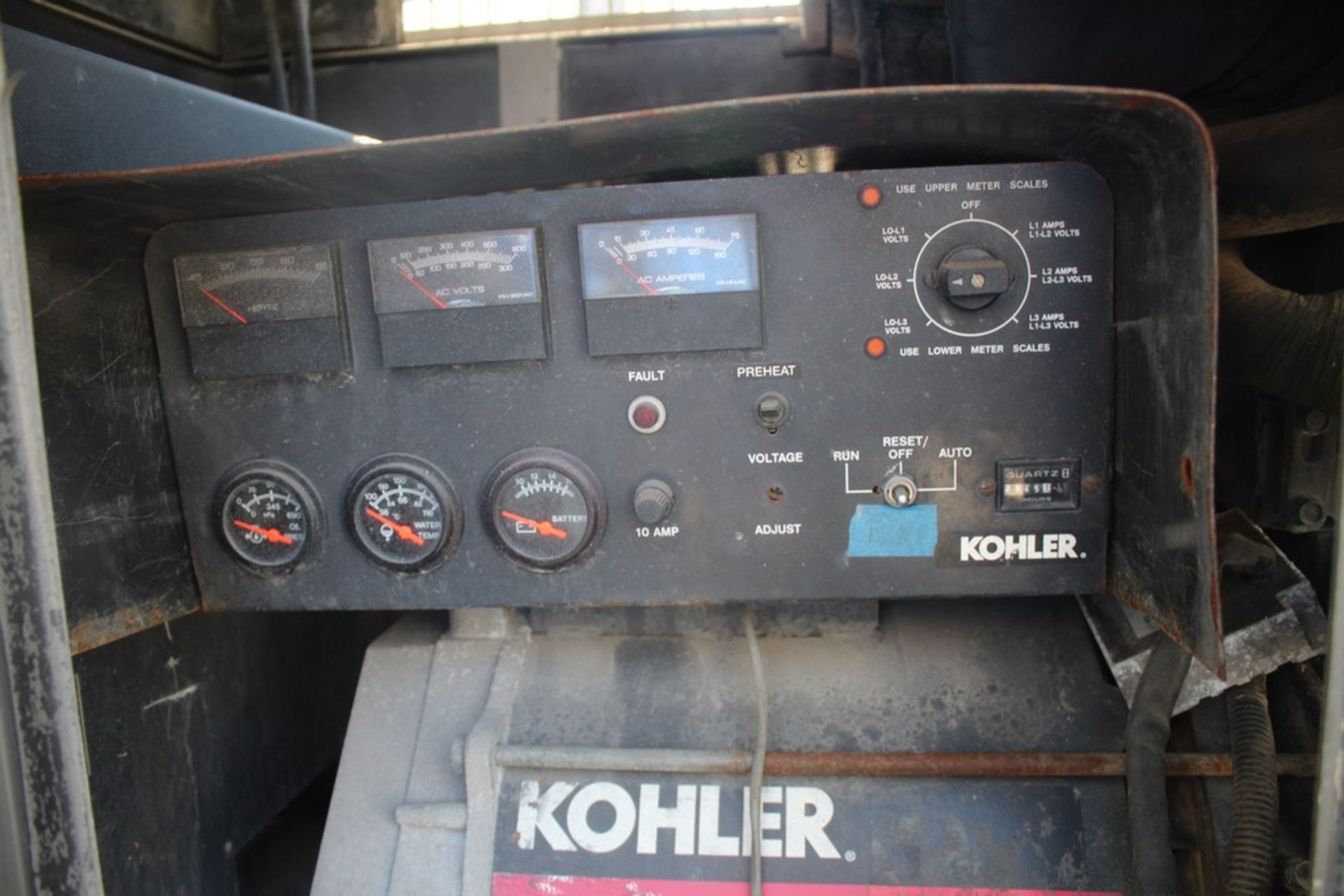 Kohler 58 KW Model 60REOZJBT Generator, s/n 135325-R, 6267 Hours on Meter, on Trailer - Image 3 of 6