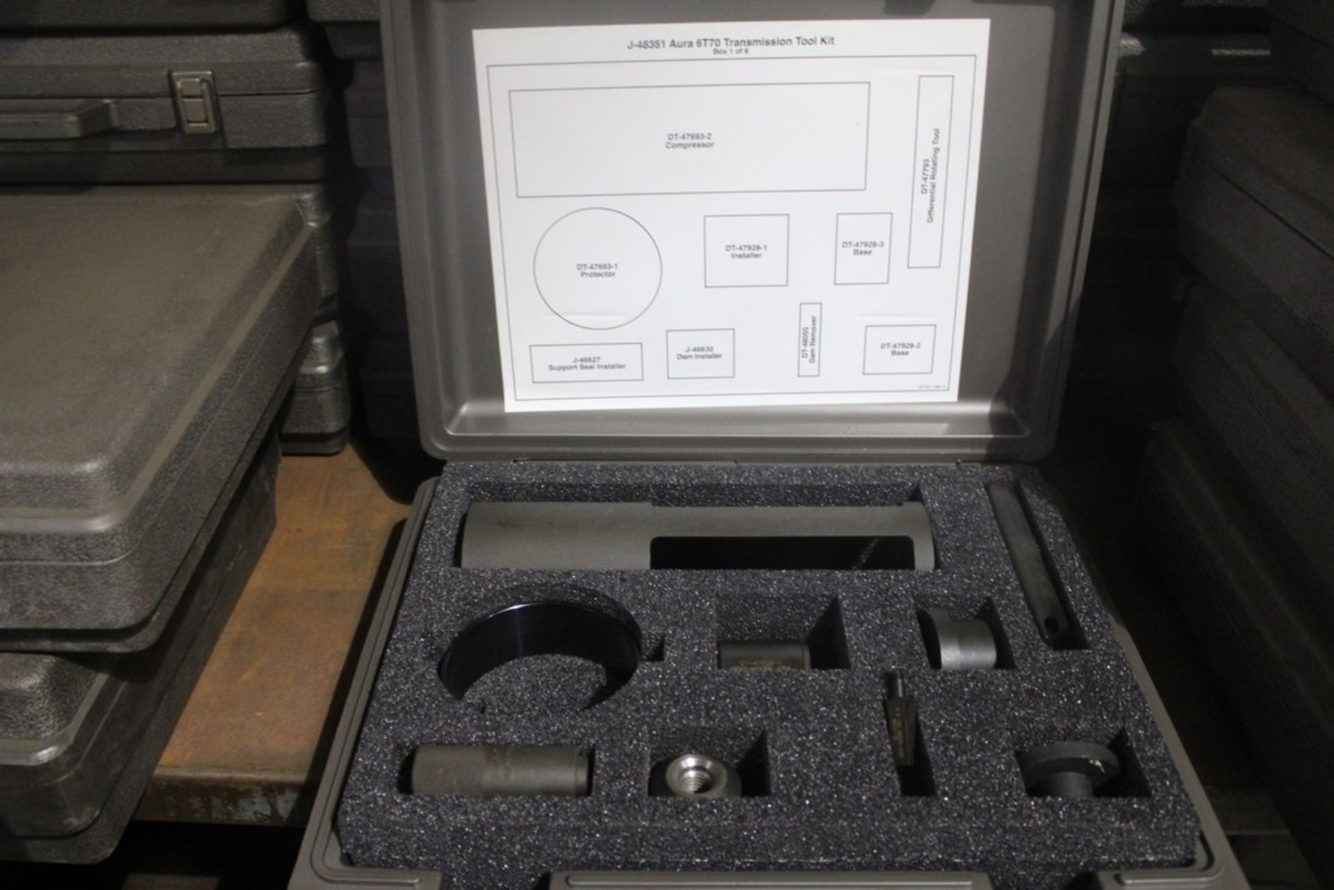 SATURN MODEL J-48351 AURA 6T70 TRANSMISSION TOOL KIT - CASES 1 OF 6, 2 OF 5, 5 OF 6 & 6 OF 6 - Image 2 of 5