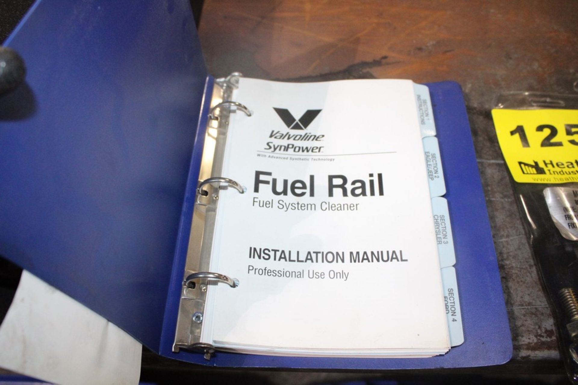VALVOLINE MODEL SYNPOWER FUEL RAIL FUEL SYSTEM CLEANER INSTALLATION MANUAL - Image 2 of 2