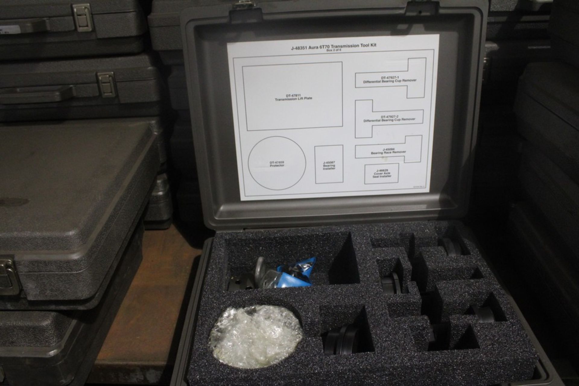 SATURN MODEL J-48351 AURA 6T70 TRANSMISSION TOOL KIT - CASES 1 OF 6, 2 OF 5, 5 OF 6 & 6 OF 6 - Image 3 of 5