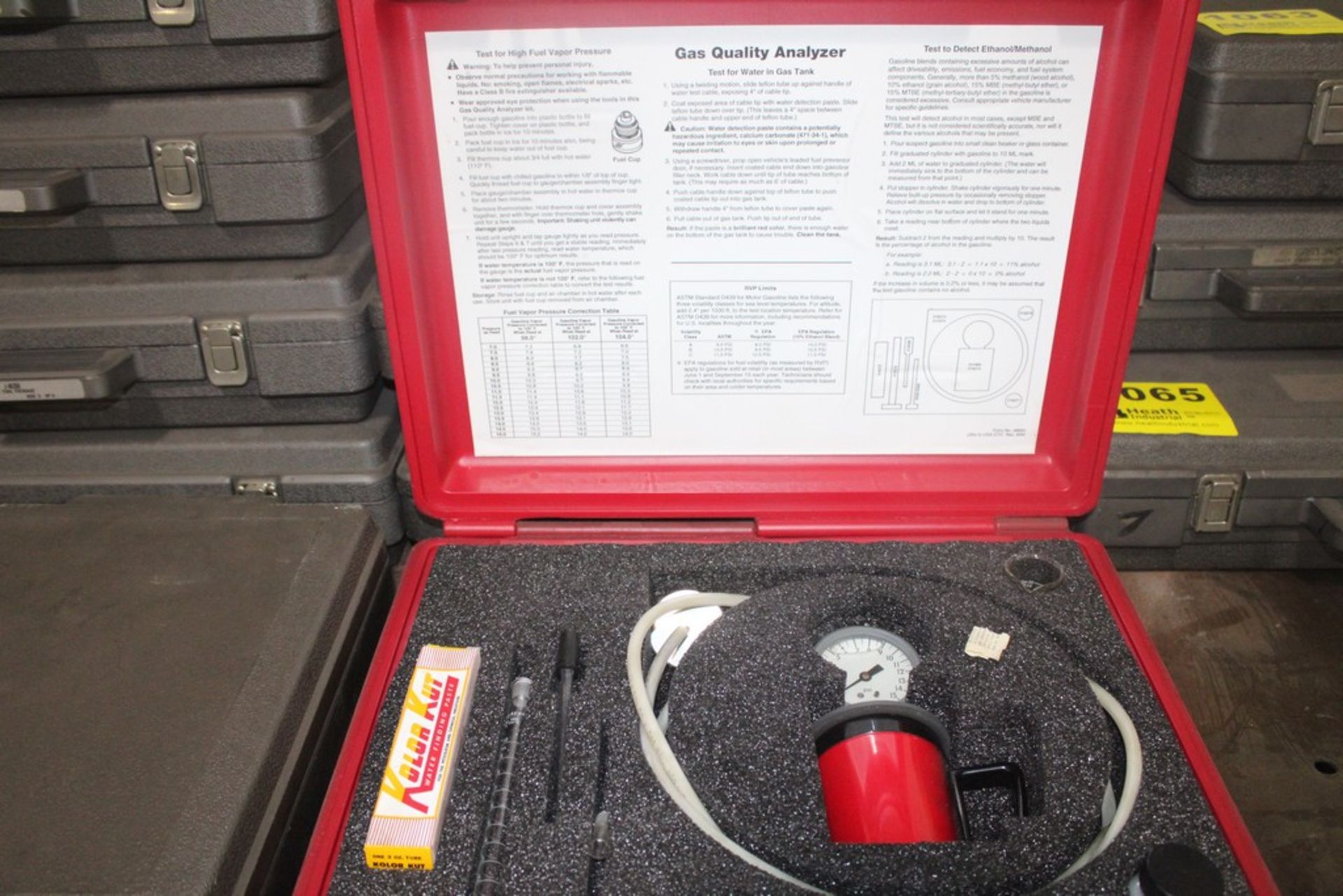 SATURN GAS QUALITY ANALYZER TOOL KIT - Image 2 of 2