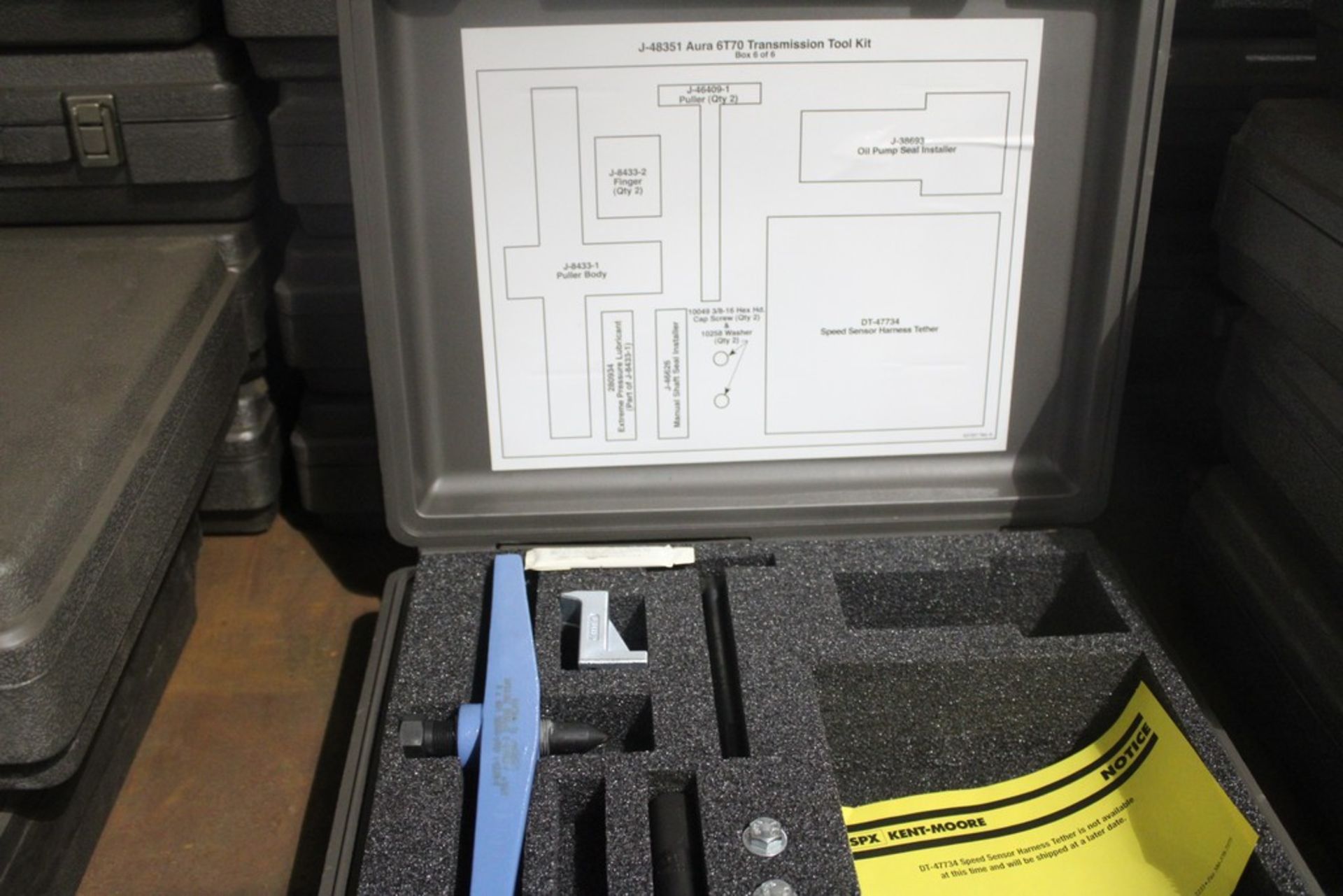 SATURN MODEL J-48351 AURA 6T70 TRANSMISSION TOOL KIT - CASES 1 OF 6, 2 OF 5, 5 OF 6 & 6 OF 6 - Image 5 of 5