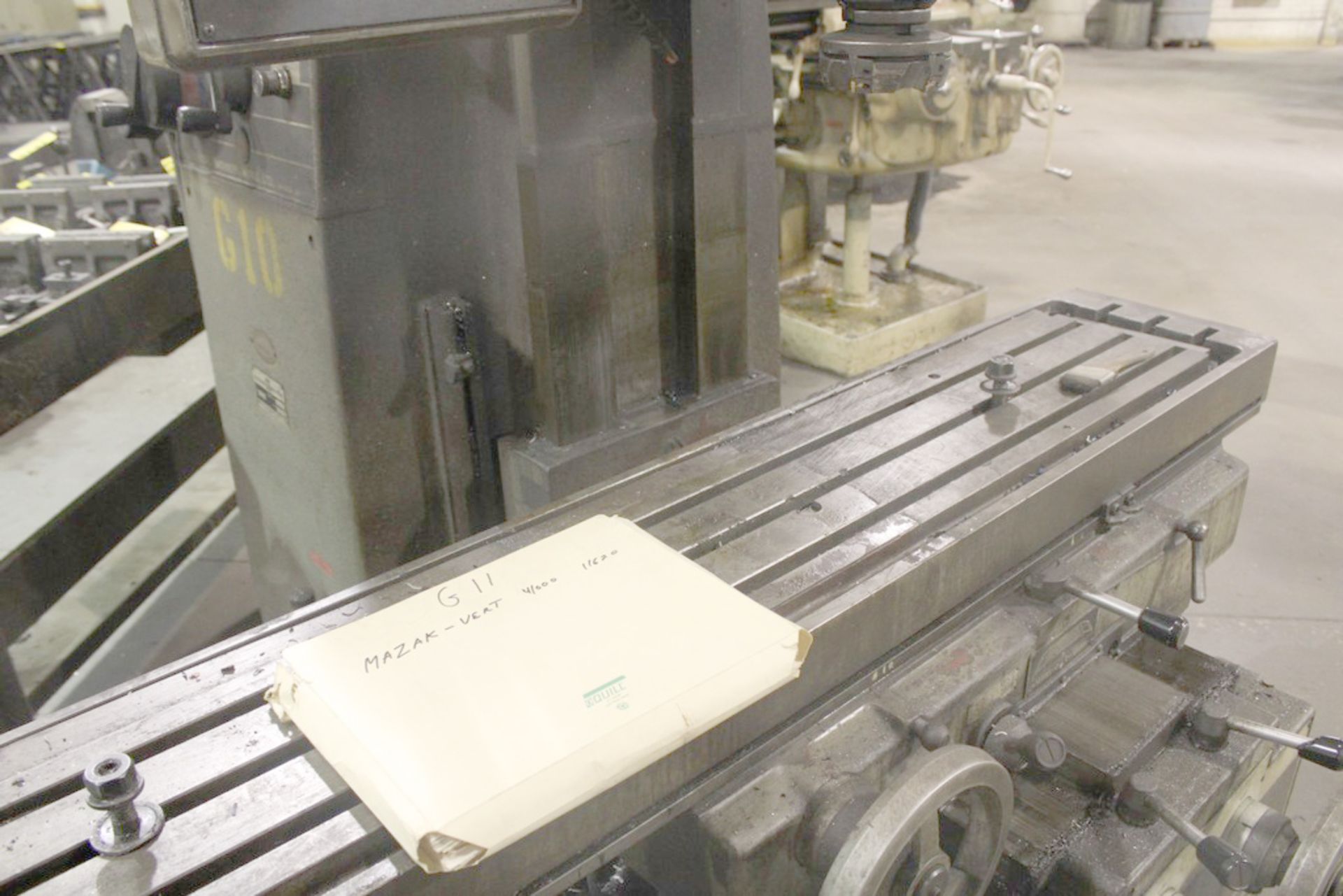 MAZAK MODEL V-1000 VERTICAL MILL, S/N 11695, 12”X63” TABLE, 1500 RPM SPINDLE - Image 2 of 7