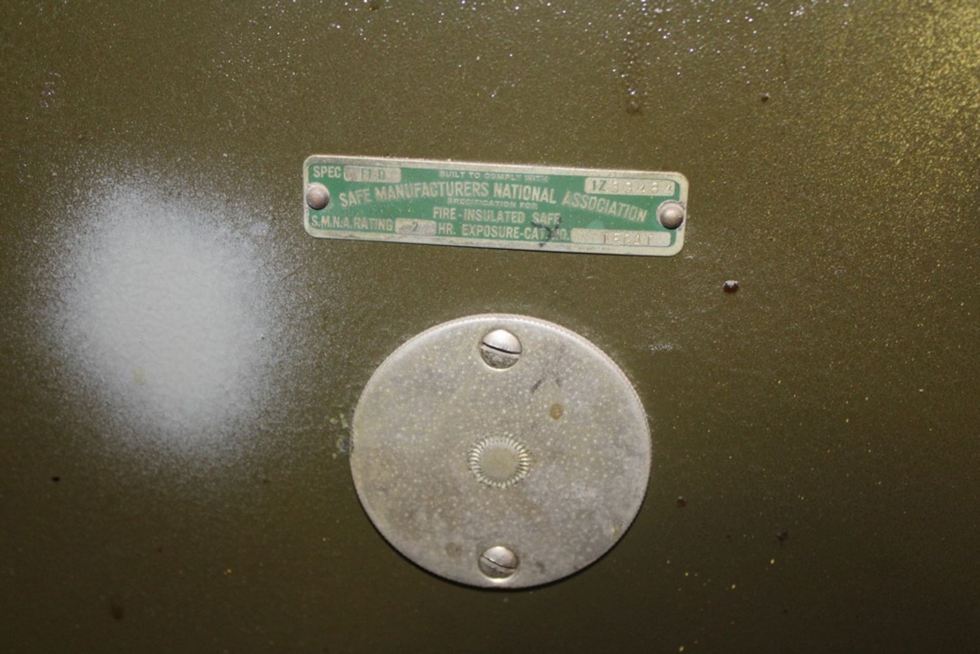 MOSLER TWO DOOR STEEL KEYED SAFE 48" X 27" X 73" - Image 4 of 4