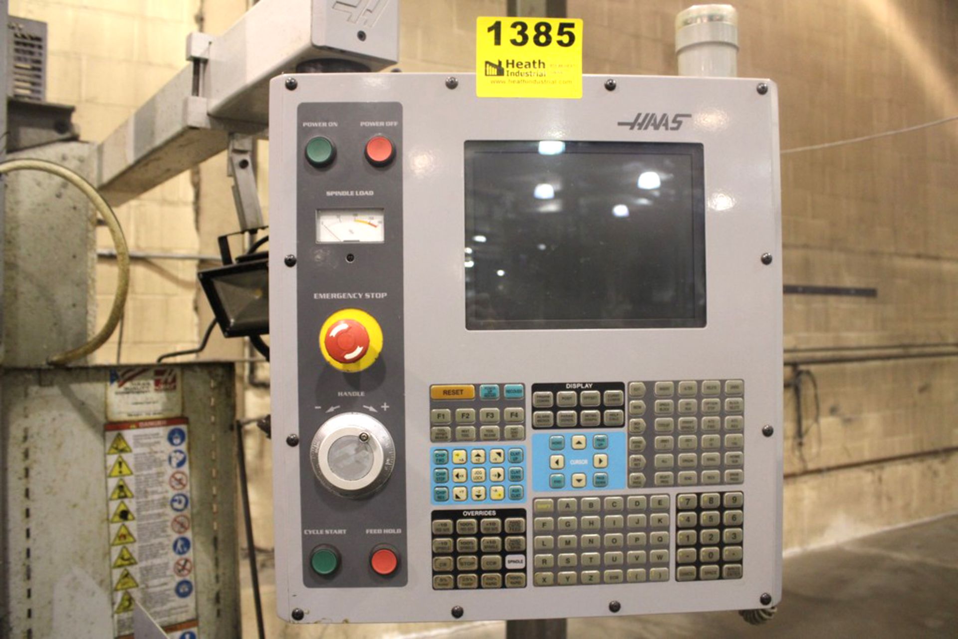 HAAS MODEL TM-1 CNC VERTICAL TOOL ROOM MILL, S/N 46006 (NEW 2005), 30” X-AXIS TRAVEL, 12” Y-AXIS - Image 4 of 9