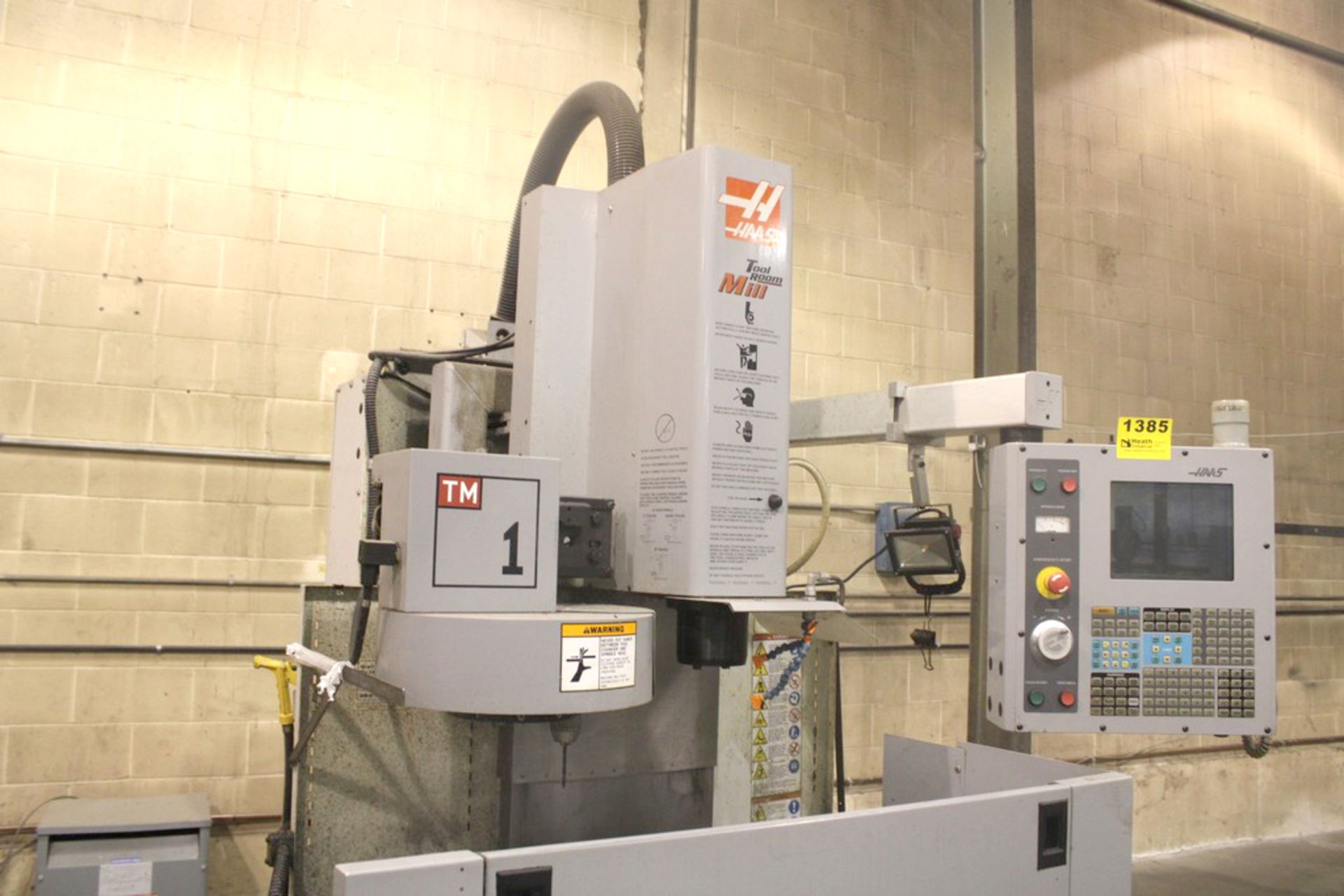 HAAS MODEL TM-1 CNC VERTICAL TOOL ROOM MILL, S/N 46006 (NEW 2005), 30” X-AXIS TRAVEL, 12” Y-AXIS - Image 2 of 9