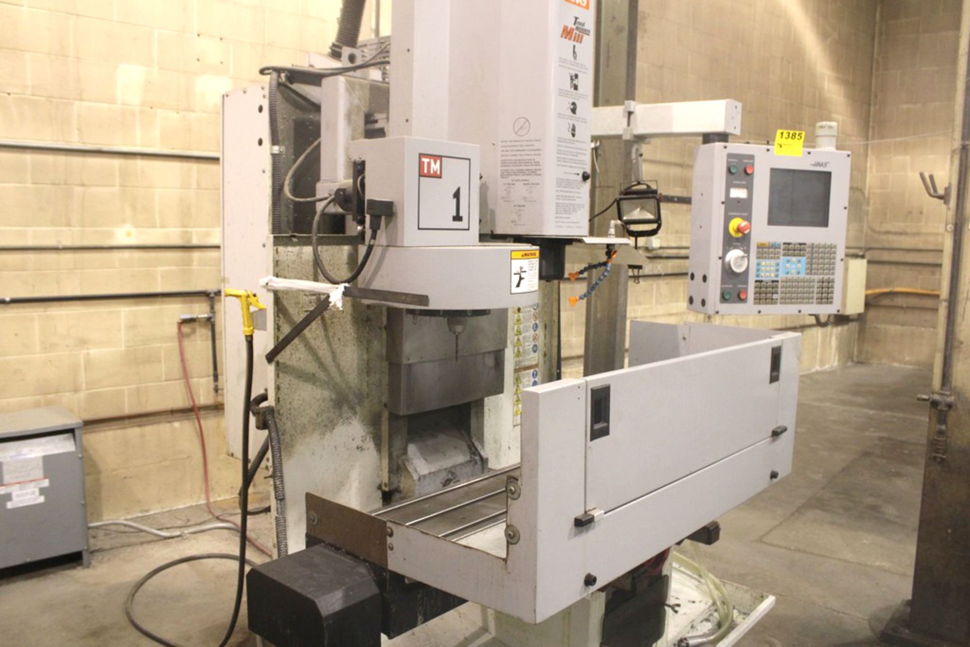 HAAS MODEL TM-1 CNC VERTICAL TOOL ROOM MILL, S/N 46006 (NEW 2005), 30” X-AXIS TRAVEL, 12” Y-AXIS - Image 9 of 9