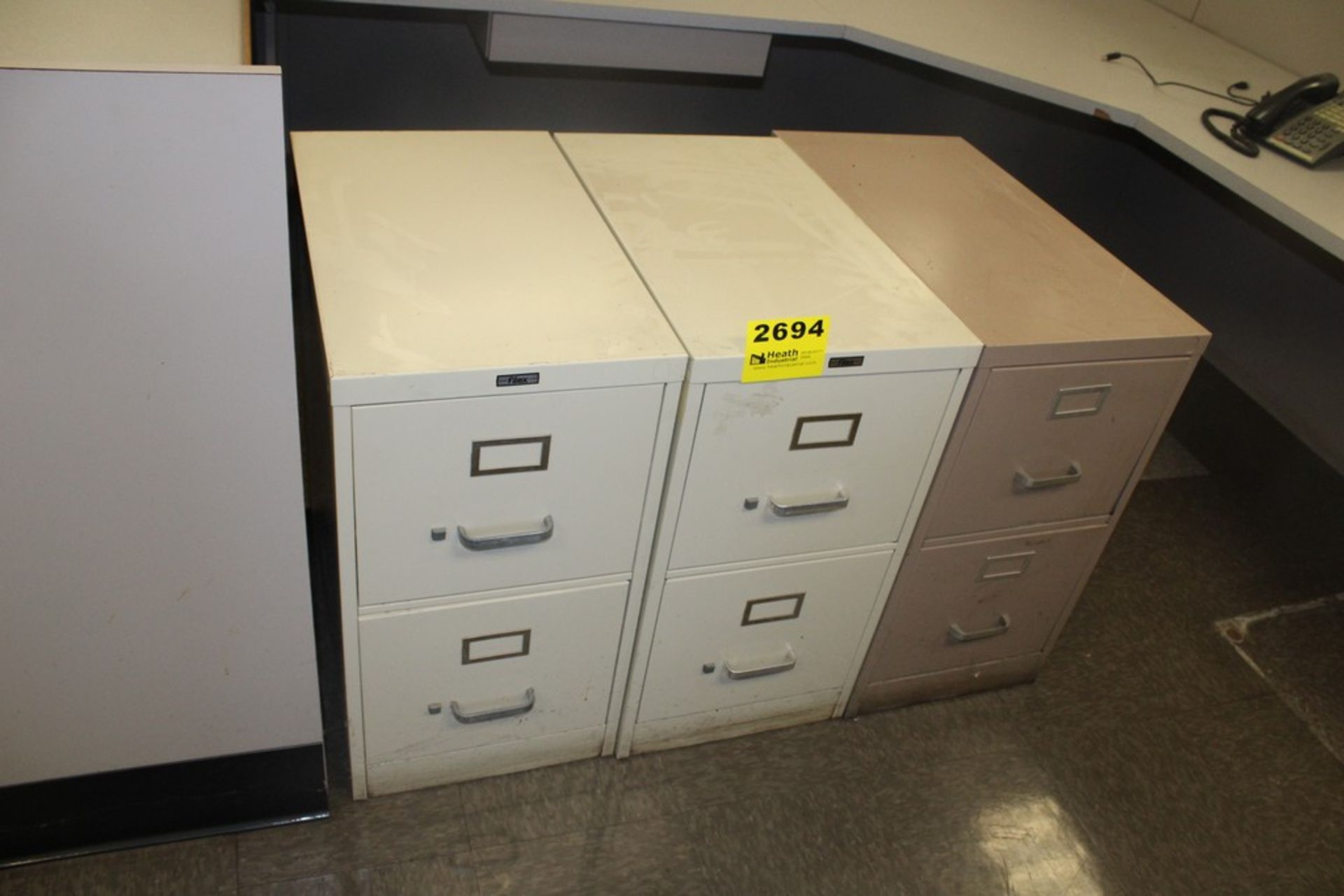 (3) TWO DRAWER FILE CABINETS