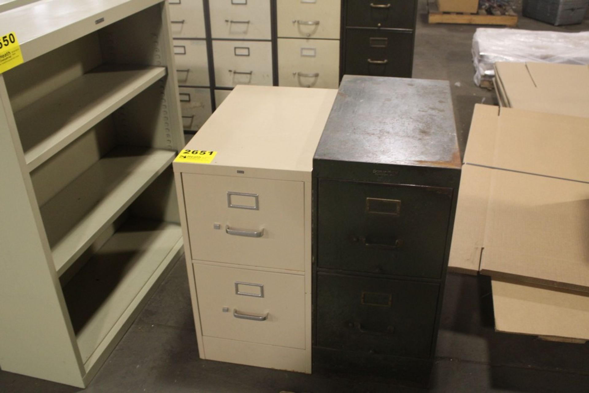 (2) TWO DRAWER FILE CABINETS