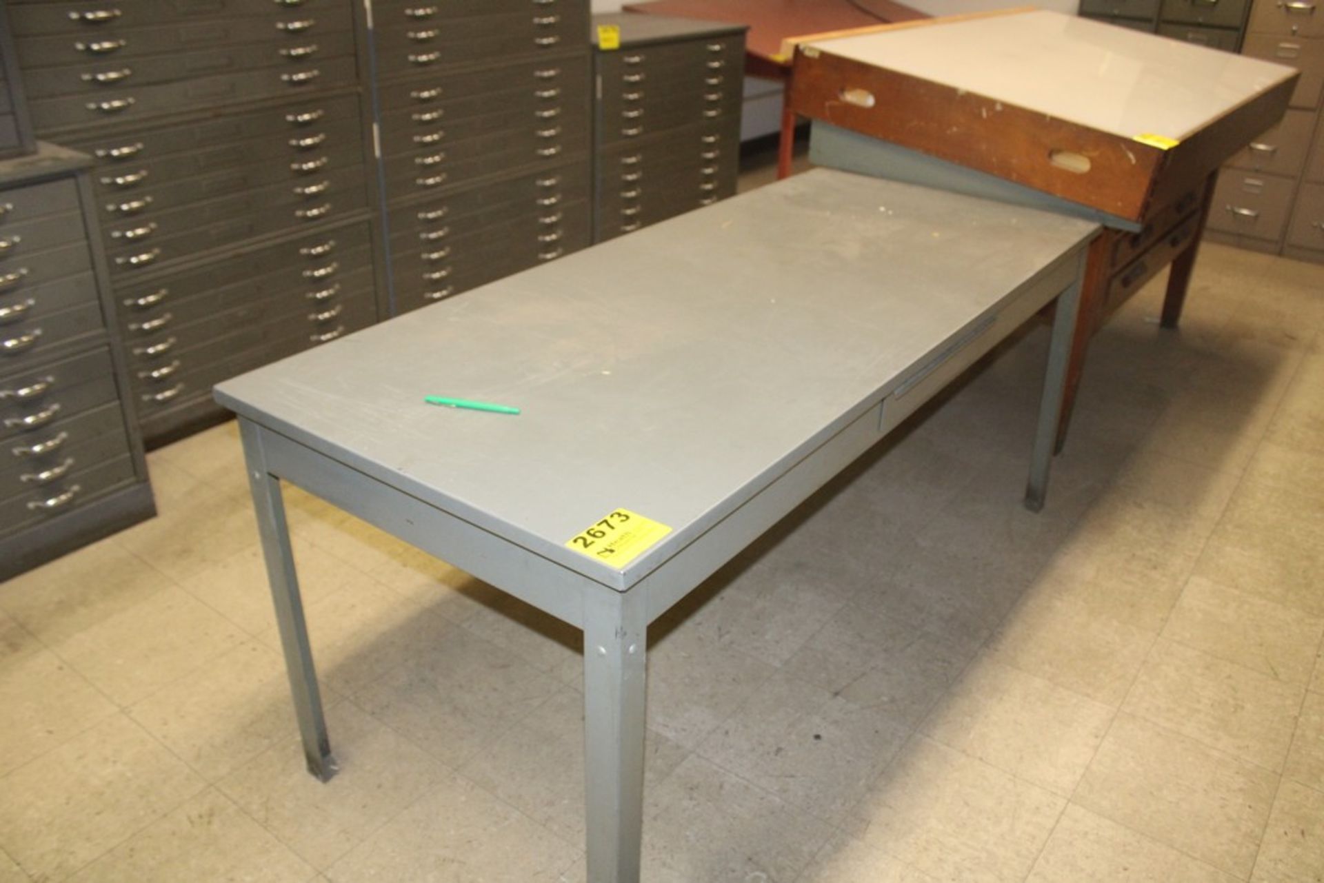 STEEL OFFICE TABLE 72" X 30" X 30"