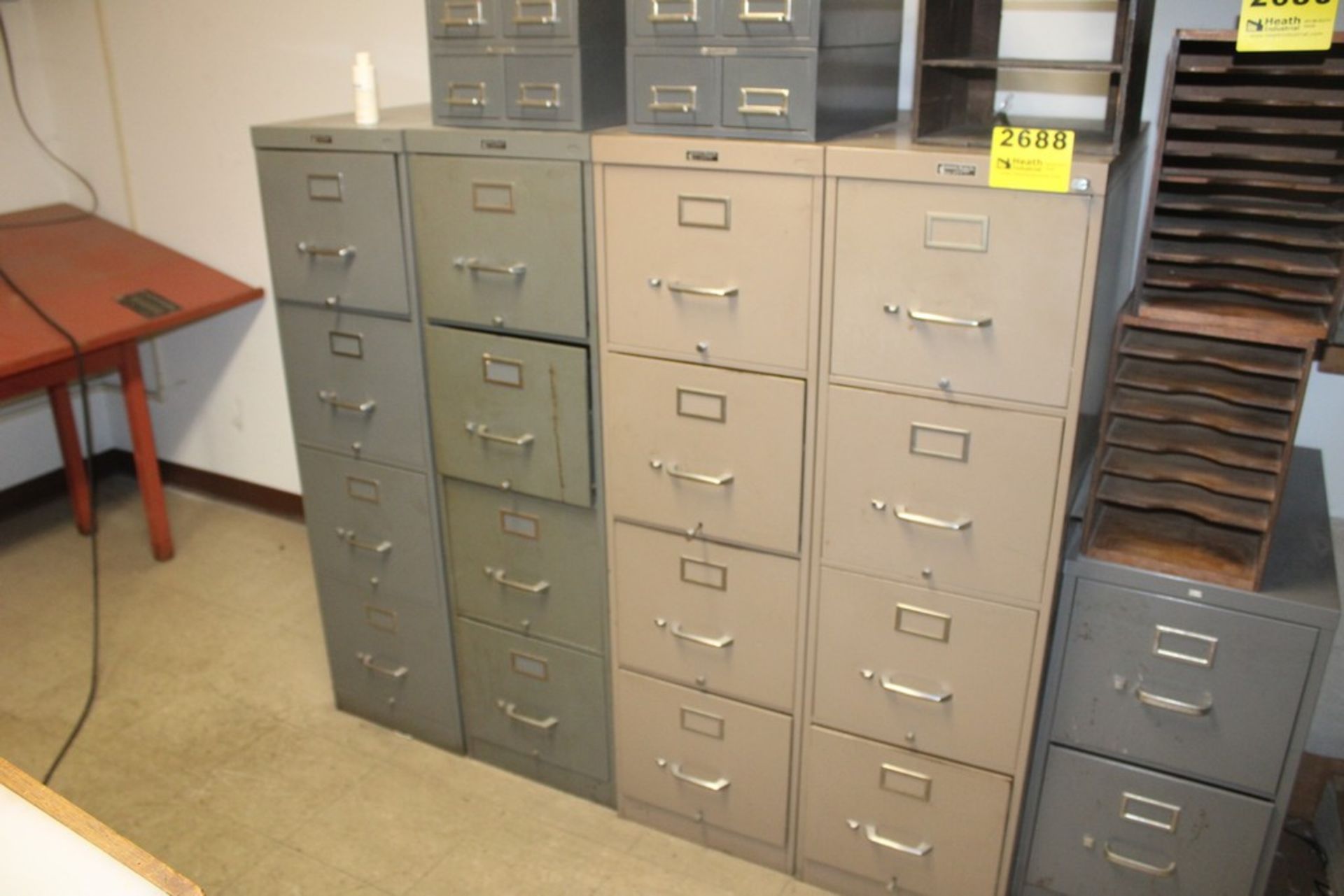 (4) ANDERSON HICKEY FOUR DRAWER FILE CABINETS