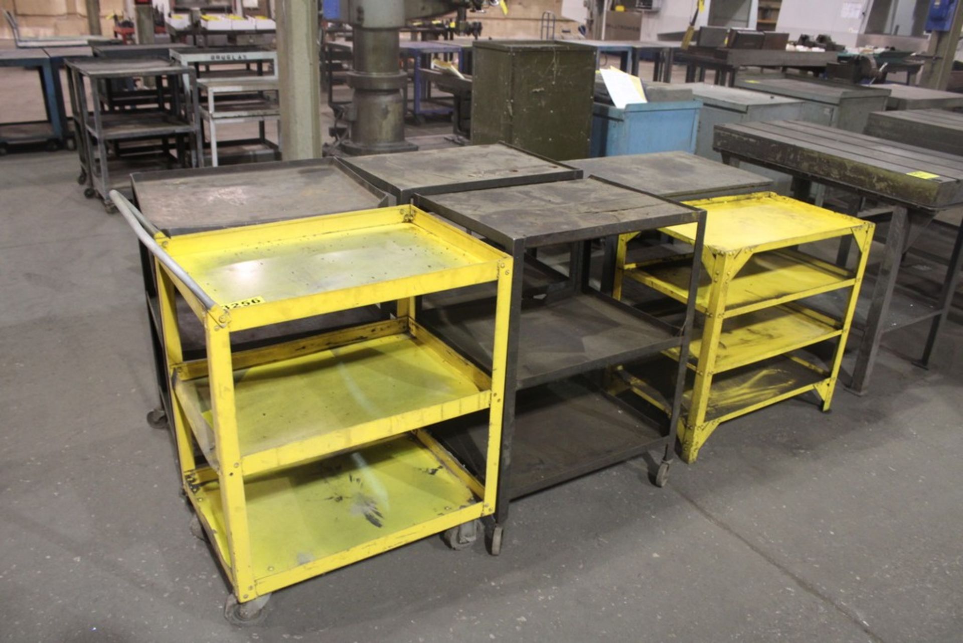 (6) PORTABLE STEEL SHOP CARTS