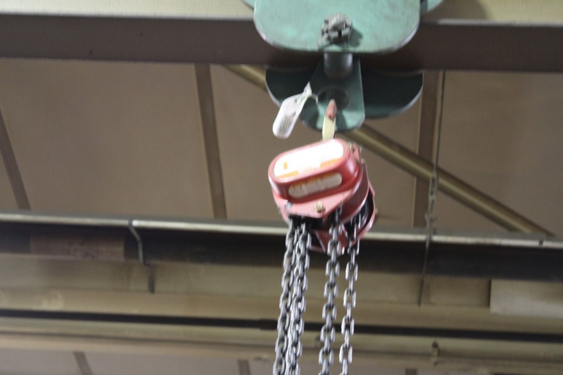 YALE 3 TON ELECTRIC HOIST WITH TROLLEY & PENDANT - Image 4 of 5