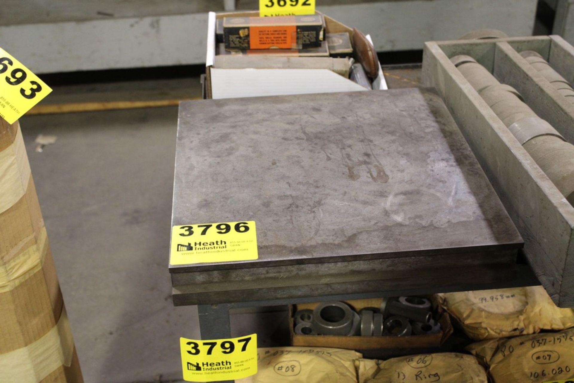 (2) 16-1/2" X 16-1/2" CAST IRON SURFACE PLATES - Image 2 of 3