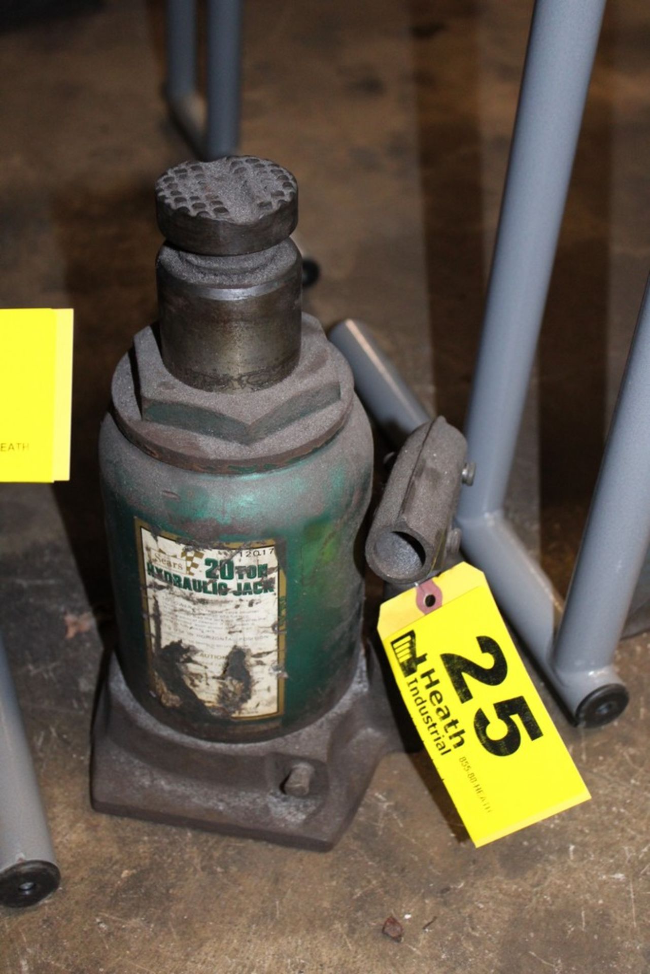 SEARS 20 TON HYDRAULIC BOTTLE JACK