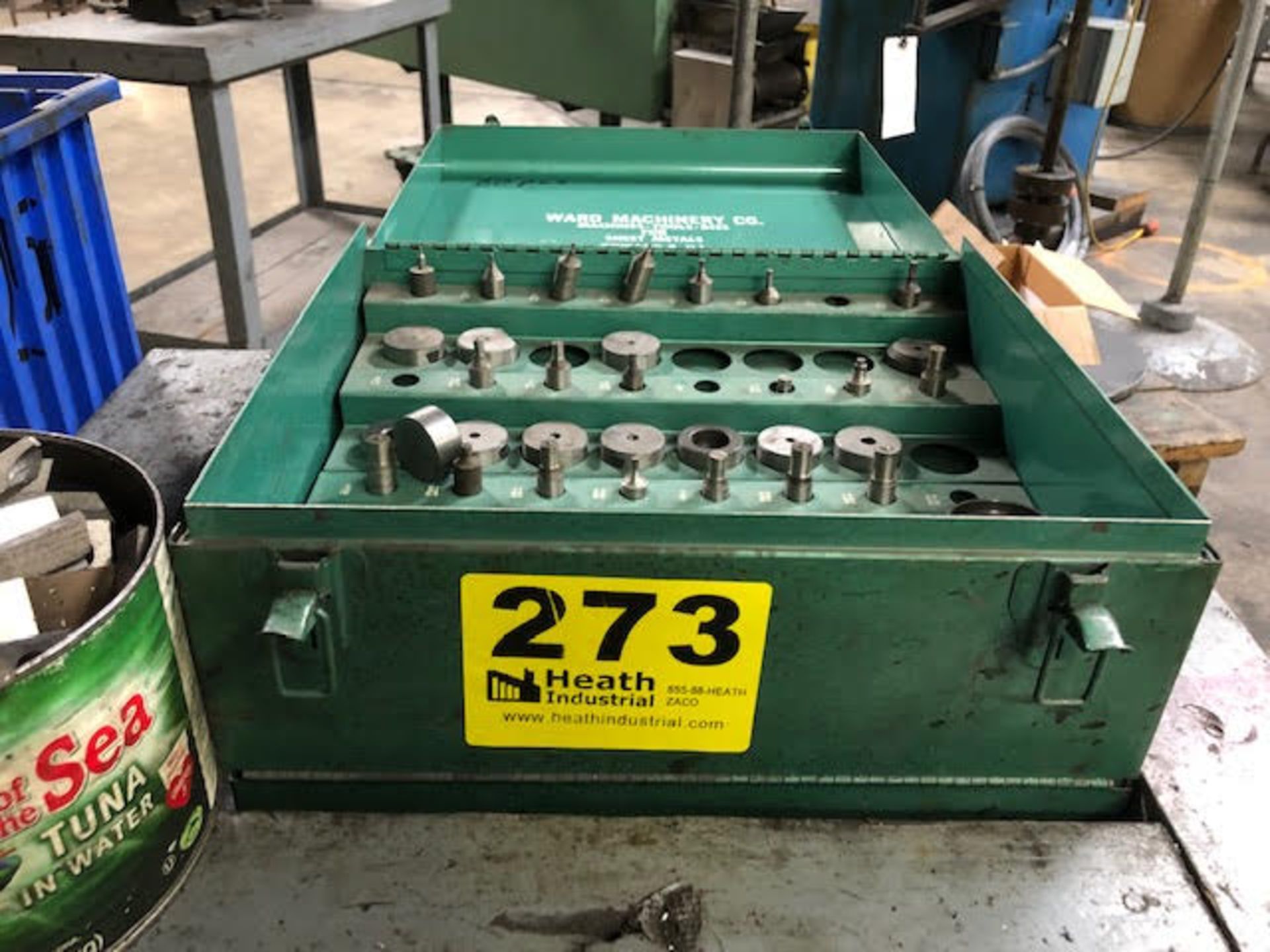 STEEL SHOP CART WITH PUNCHES