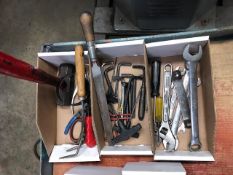 ASSORTED TOOLS IN (3) BOXES