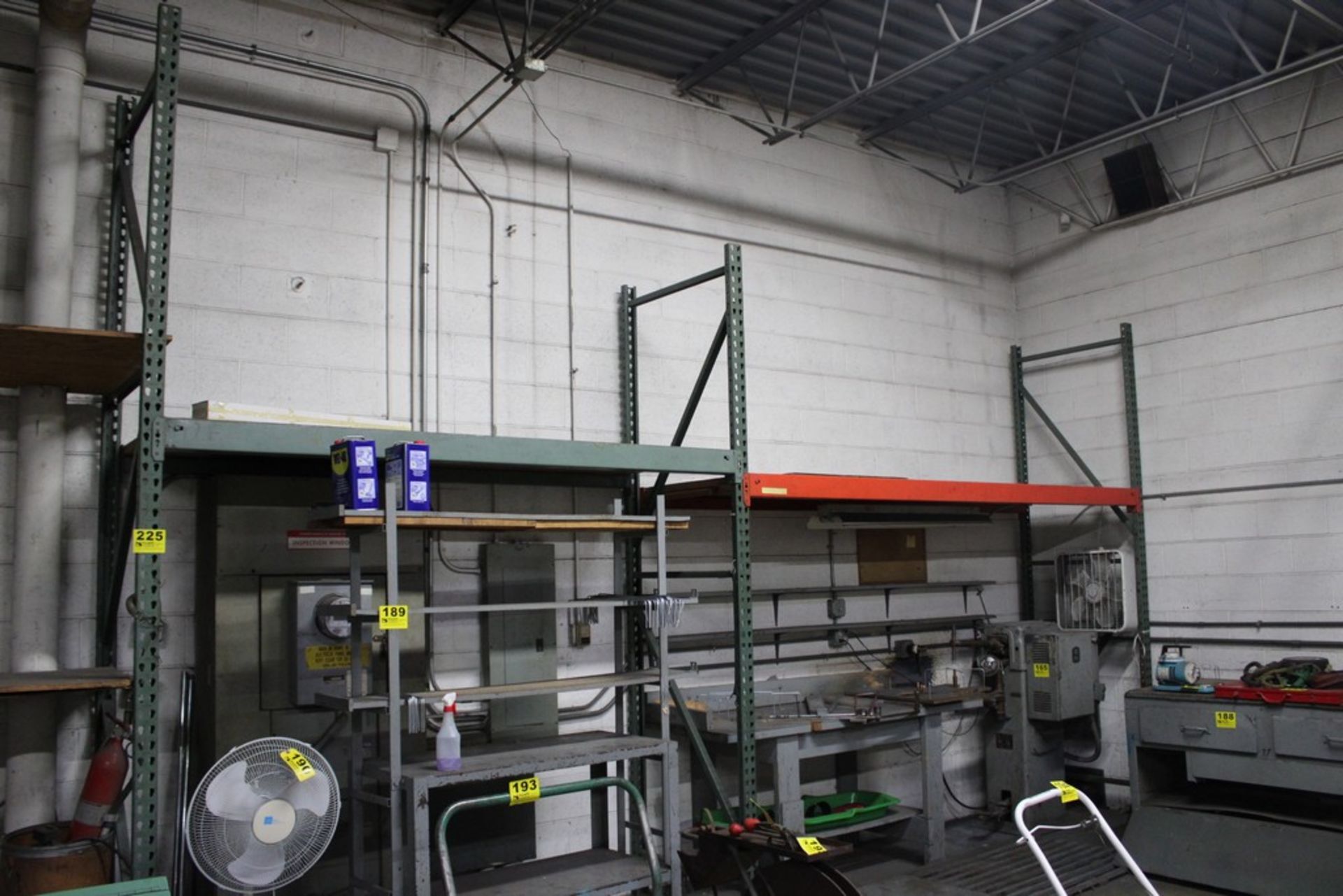 (2) SECTIONS HEAVY DUTY ADJUSTABLE PALLET RACK, 8' & 10' LONG SECTIONS, X 3' DEEP X 10' HIGH