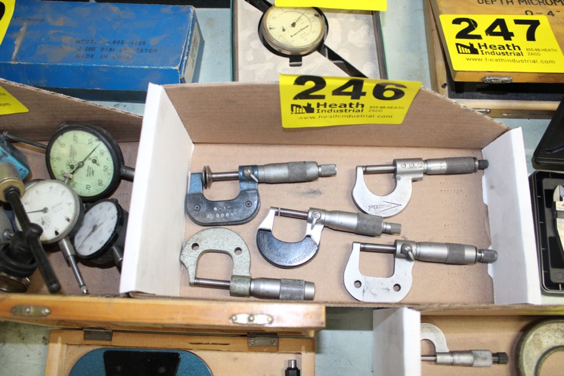 (5) ASSORTED MICROMETERS