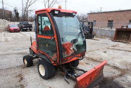KOBOTA MODEL F2880, 2WD, 28HP, S/N 11032, WITH SNOW PLOW ATTACHMENT