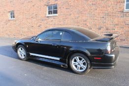 2002 FORD MUSTANG DELUXE COUPE, 3.8L V-6, FIVE SPEED MANUAL TRANS., VIN 1FAFP40472F216384, 122,825 M